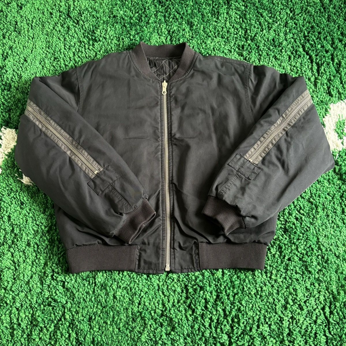 Dries Van Noten dvn 14aw nylon cotton back zip bomber | Grailed