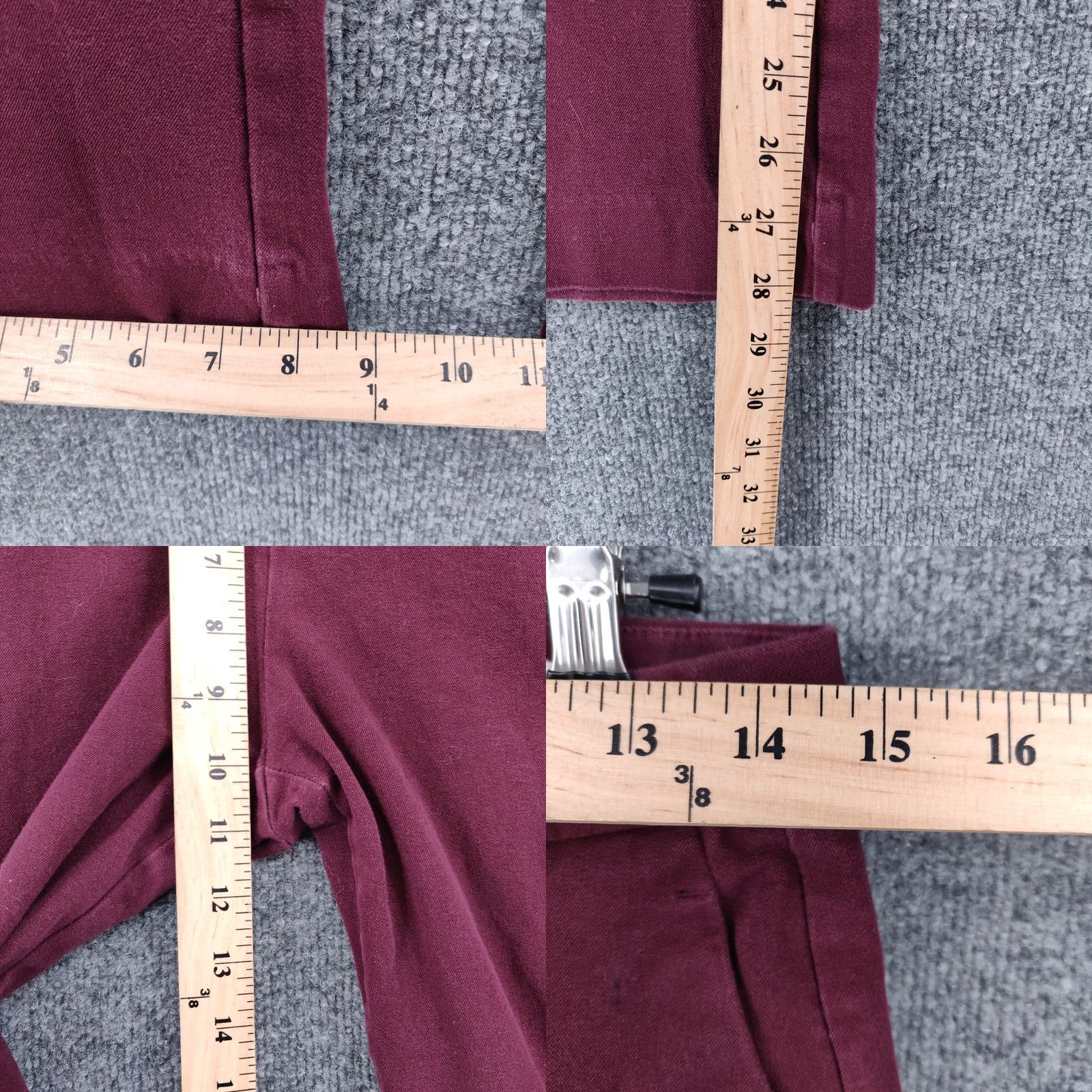 Gap Gap Womens Pants Chino Slim Bootcut Flat Front Red 8 Cotton Blend 29in Waist Casual Pockets Vintage No Mens Womens Size 30" / US 8 / IT 44 - 8 Thumbnail