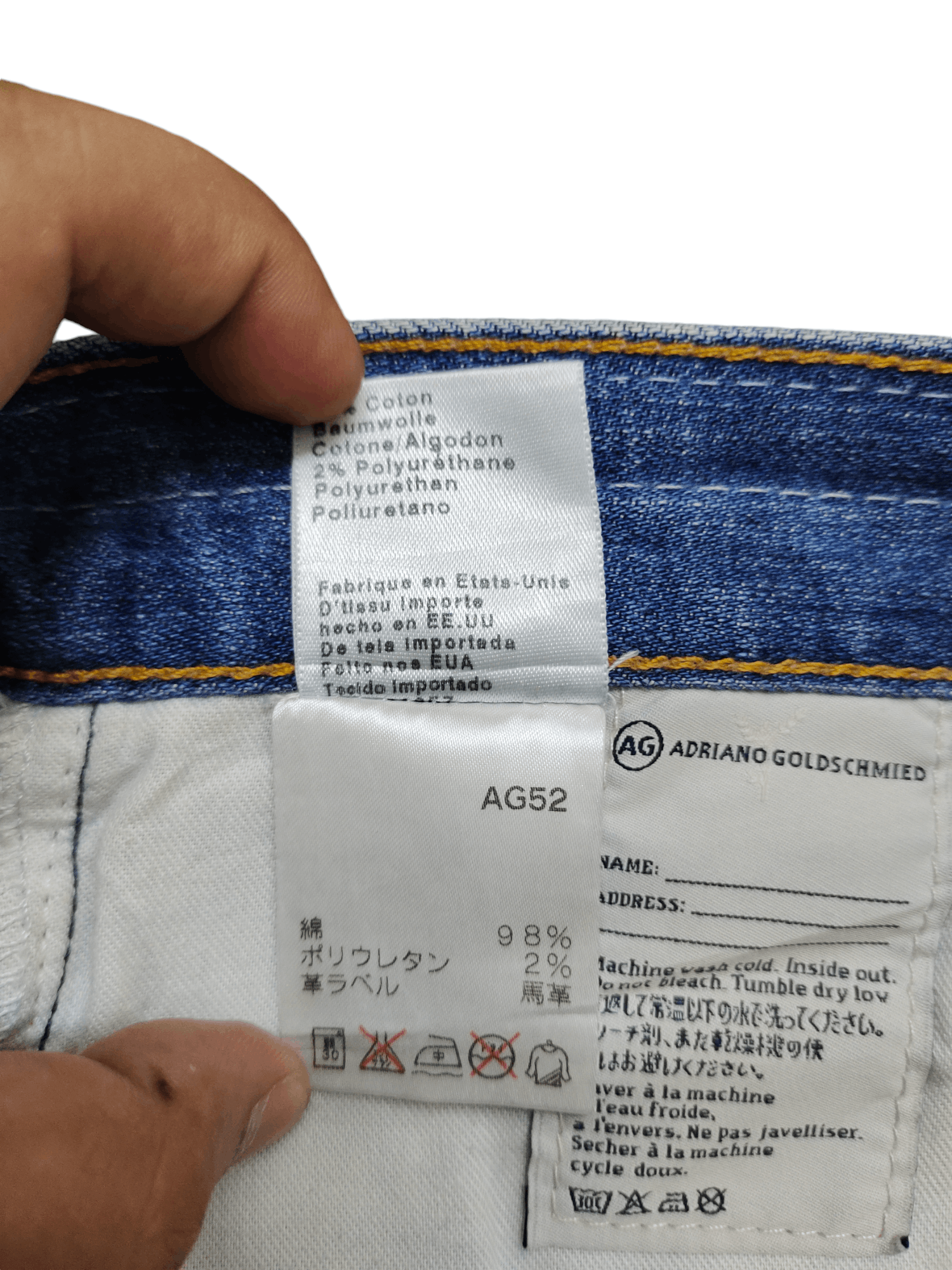 Kapital AG Adriano Goldschmied Clawmark Distress Patchwork Jeans Y2k Size US 31 - 21 Thumbnail