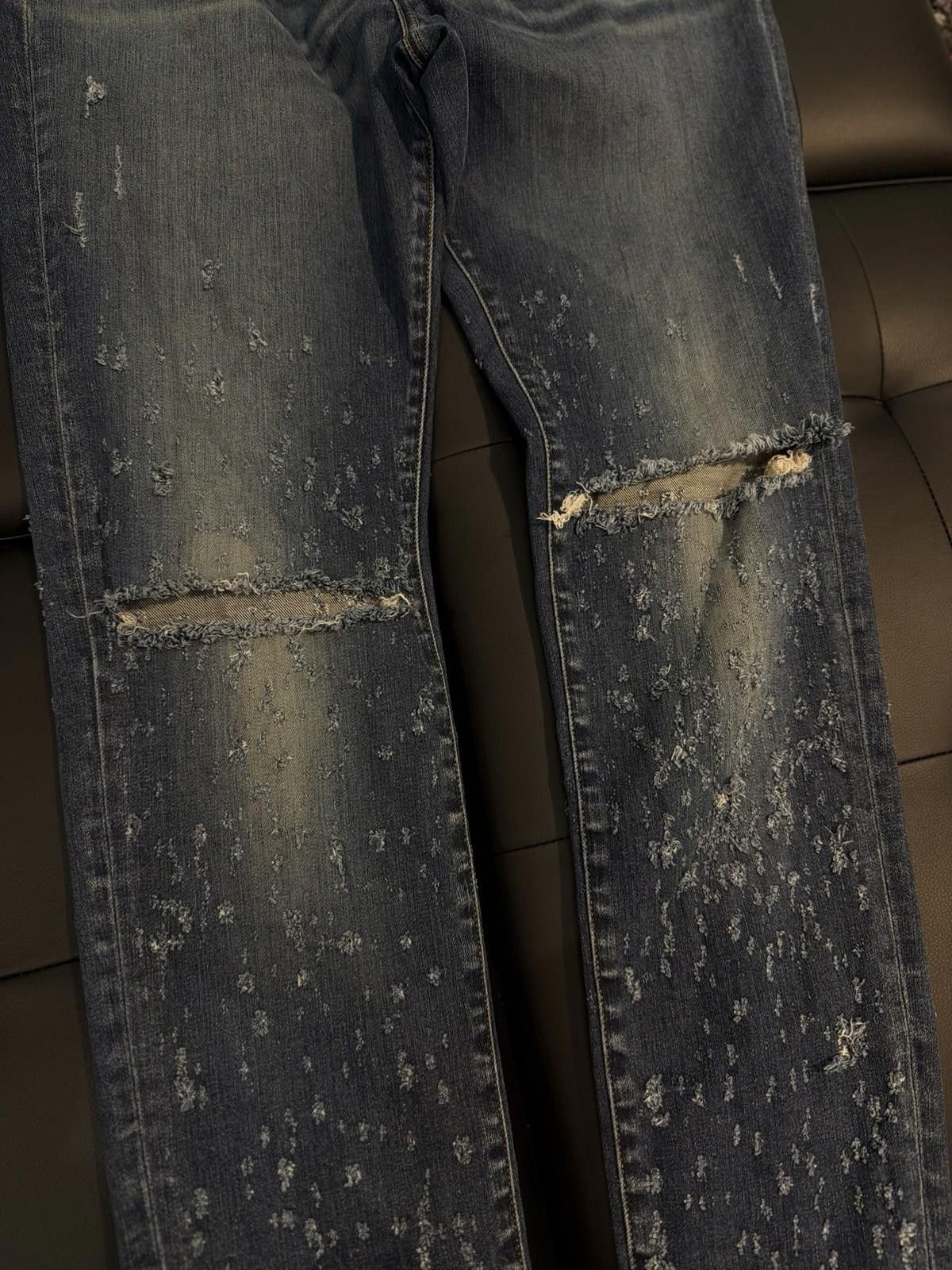 Amiri Size 38 - Amiri Blue Ripped Leg Jeans Quick Shipping Size US 38 / EU 54 - 7 Thumbnail