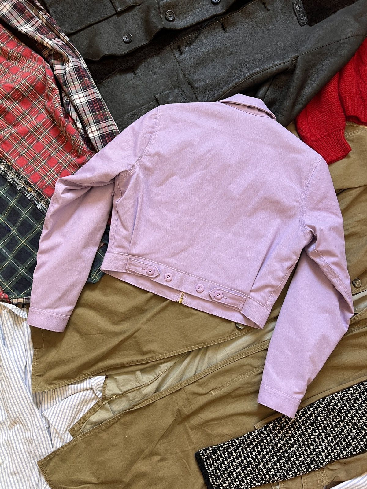 Dickies Cropped Dickies Pink Workwear Skating Jacket Carhartt Style Size XS / US 0-2 / IT 36-38 - 9 Thumbnail