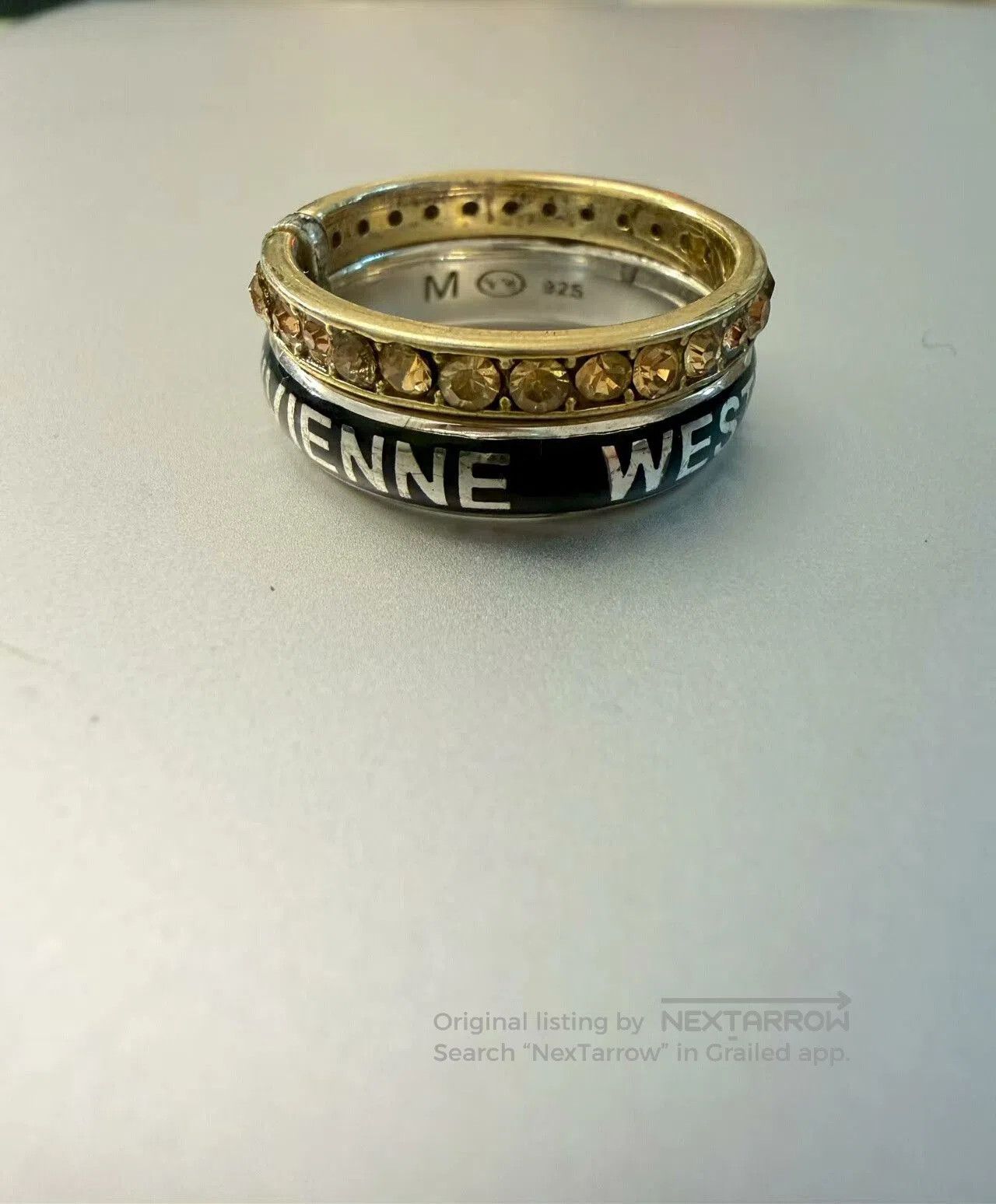 Vivienne Westwood Vivienne Westwood Saturn Double Ring. Size ONE SIZE - 1 Thumbnail