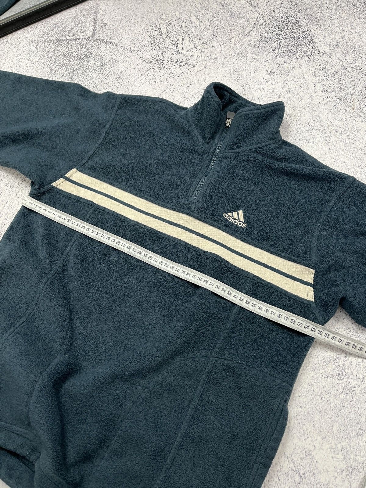 Adidas Vintage 00’s Adidas Fleece Jacket 1/4 Zip Sweatshirt Y2k Size US S / EU 44-46 / 1 - 10 Thumbnail