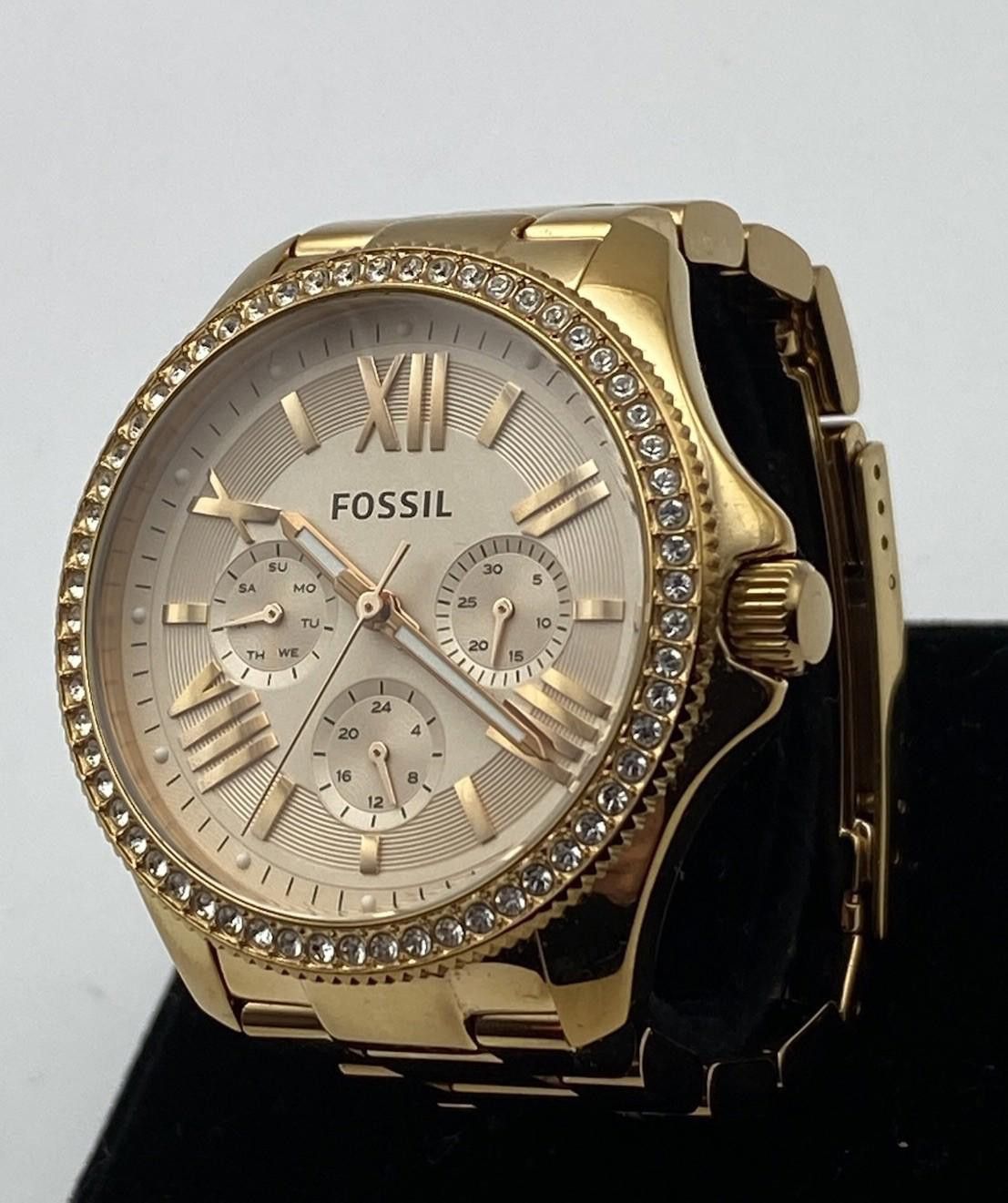 Fossil Fossil AM4483 Cecile Stainless Steel Rose Gold Dial Watch Size ONE SIZE - 1 Thumbnail