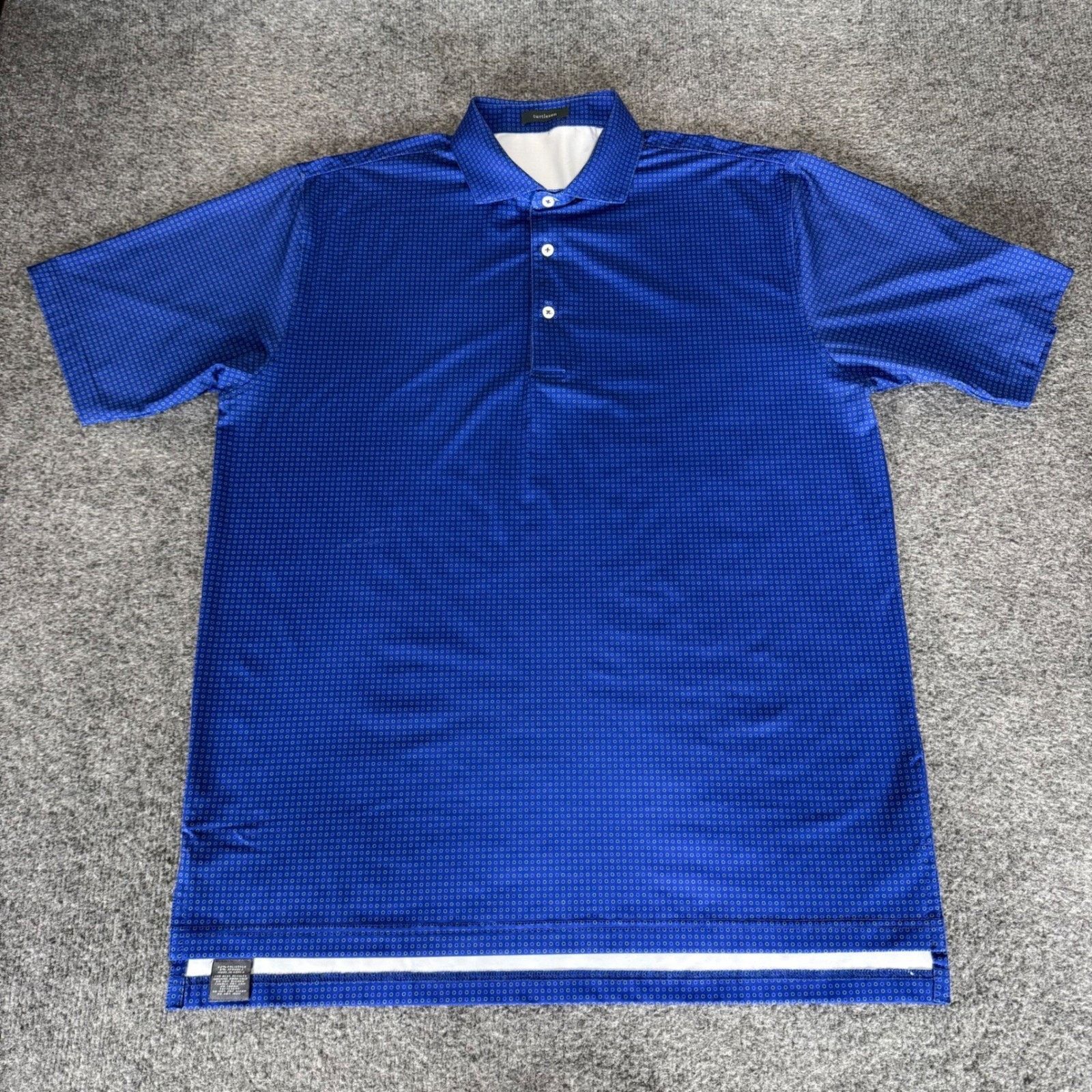 Other Turtleson Golf Polo Shirt Mens Large Blue Geometric Size US L / EU 52-54 / 3 - 1 Thumbnail
