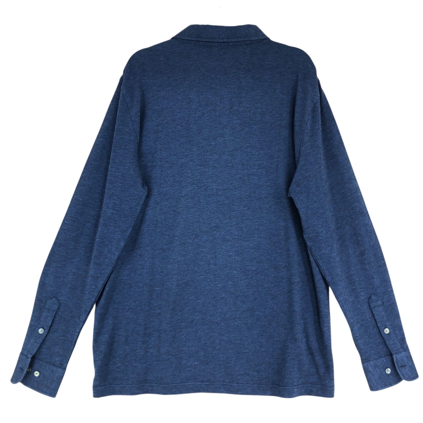 Peter Millar Peter Millar Size XL Polo Long Sleeve Suede Placket *ALTERED Size US XL / EU 56 / 4 - 8 Thumbnail