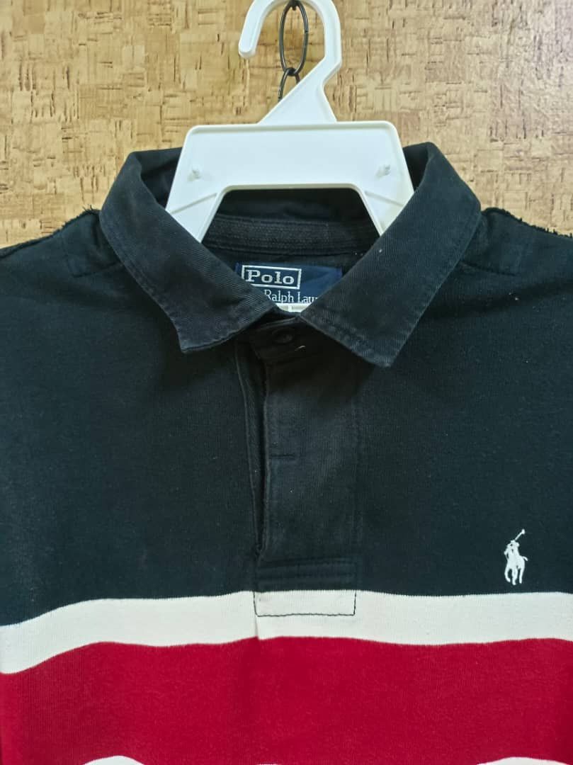 Polo Ralph Lauren Vintage Polo Ralph Lauren & Co Rugby LS T Shirt Size US XL / EU 56 / 4 - 2 Thumbnail