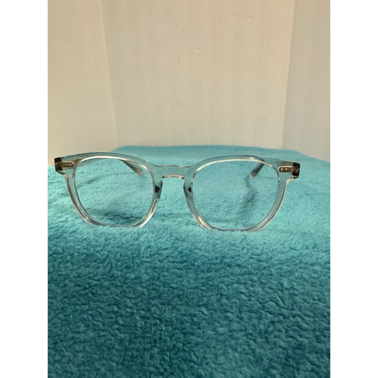 Oliver Peoples Oliver Peoples Eyeglasses OV548OU 1757 48-20 Kisho Gravel Clear Acetate Japan Unisex Adults Sunglasses Rounded Frame Size ONE SIZE - 5 Thumbnail