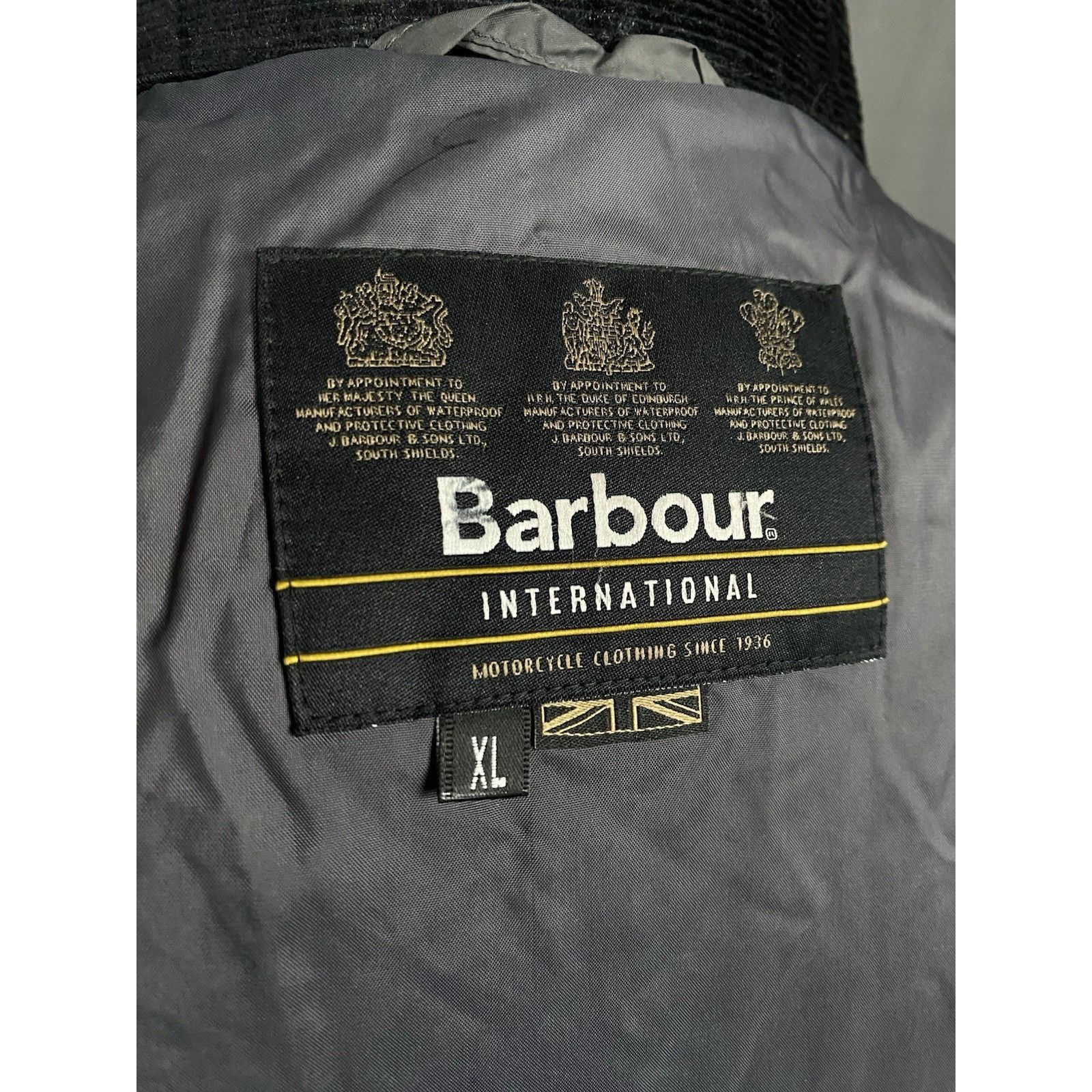 Barbour Barbour International Men's Gray Padded Belted Motorcycle Ja Size US XL / EU 56 / 4 - 13 Thumbnail