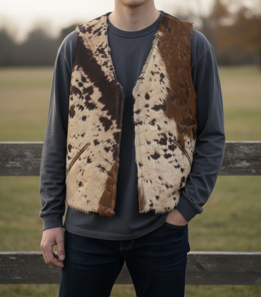 Yohji Yamamoto 🔥GRAIL ICONIC🔥Yohji Yamamoto Pour Homme Calf Skin Fur Vest Size US M / EU 48-50 / 2 - 1 Thumbnail