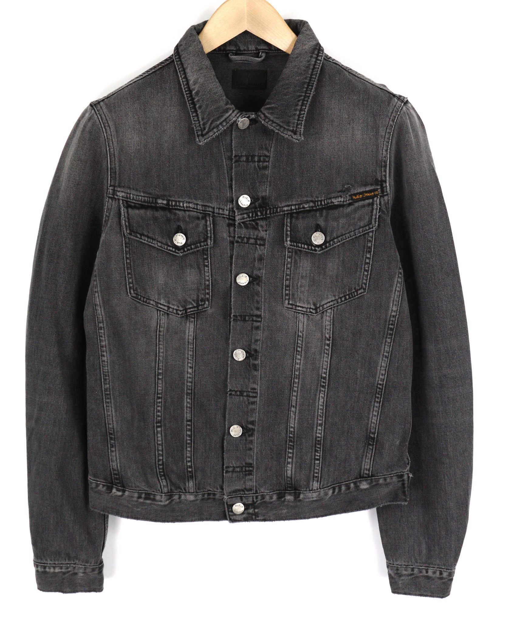 Nudie Jeans BILLY M Desolation Grey Polo Pockets Mid Jacket 82454 Size US M / EU 48-50 / 2 - 1 Thumbnail