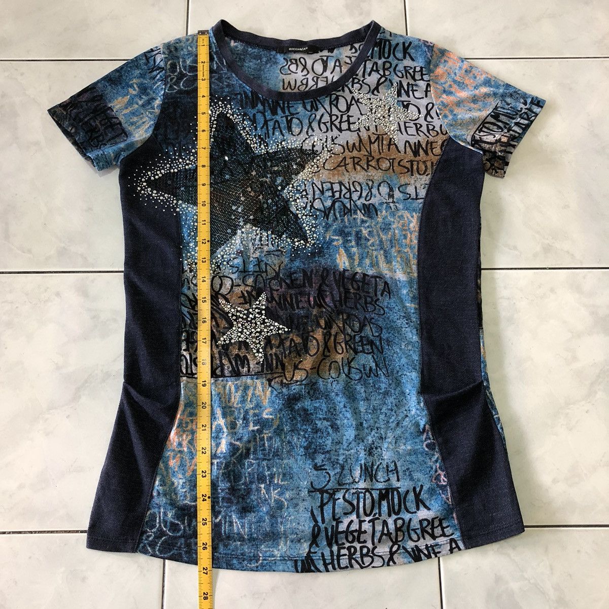 Japanese Brand Brodiaea Japanese Poem Party for She/Her with Denim Diamond Size M / US 6-8 / IT 42-44 - 24 Thumbnail