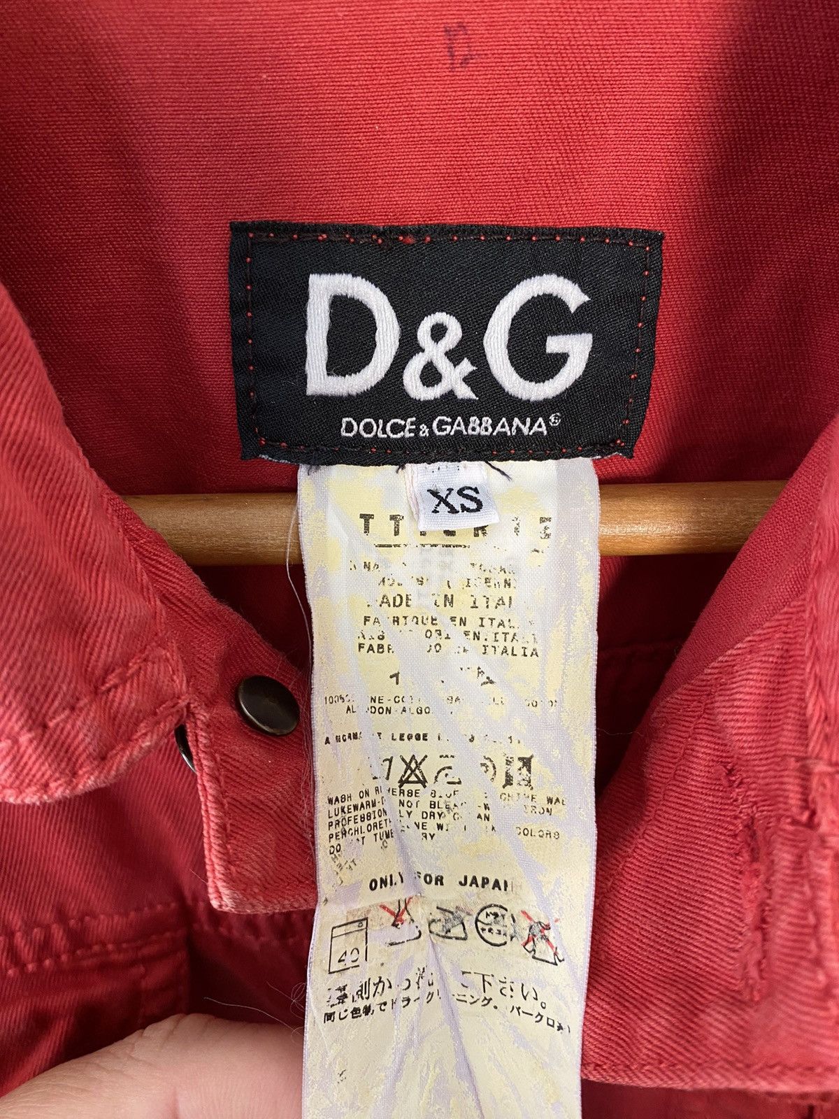 Dolce & Gabbana 2000s DG red lights trucker Jacket Size US XS / EU 42 / 0 - 13 Thumbnail