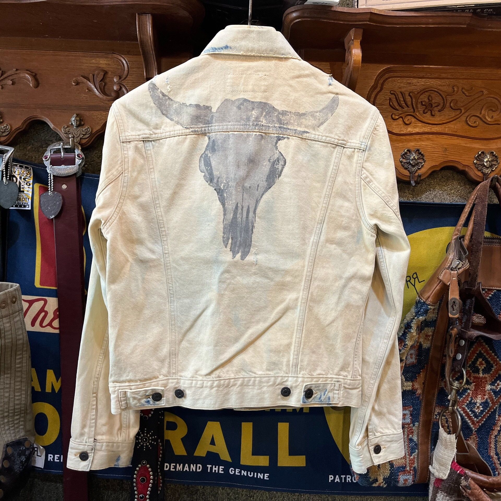 RRL Ralph Lauren RRL Distressed Denim Jacket Size US S / EU 44-46 / 1 - 1 Thumbnail