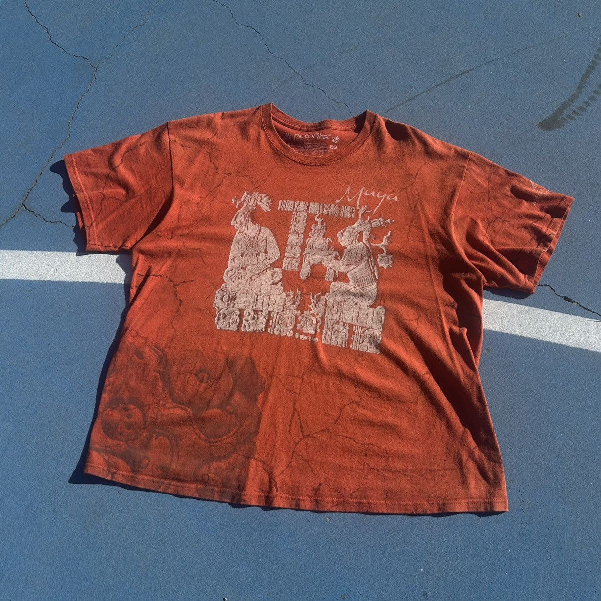 Other Orange Maya Graphic Tourist Graphic Shirt Size US XL / EU 56 / 4 - 1 Thumbnail