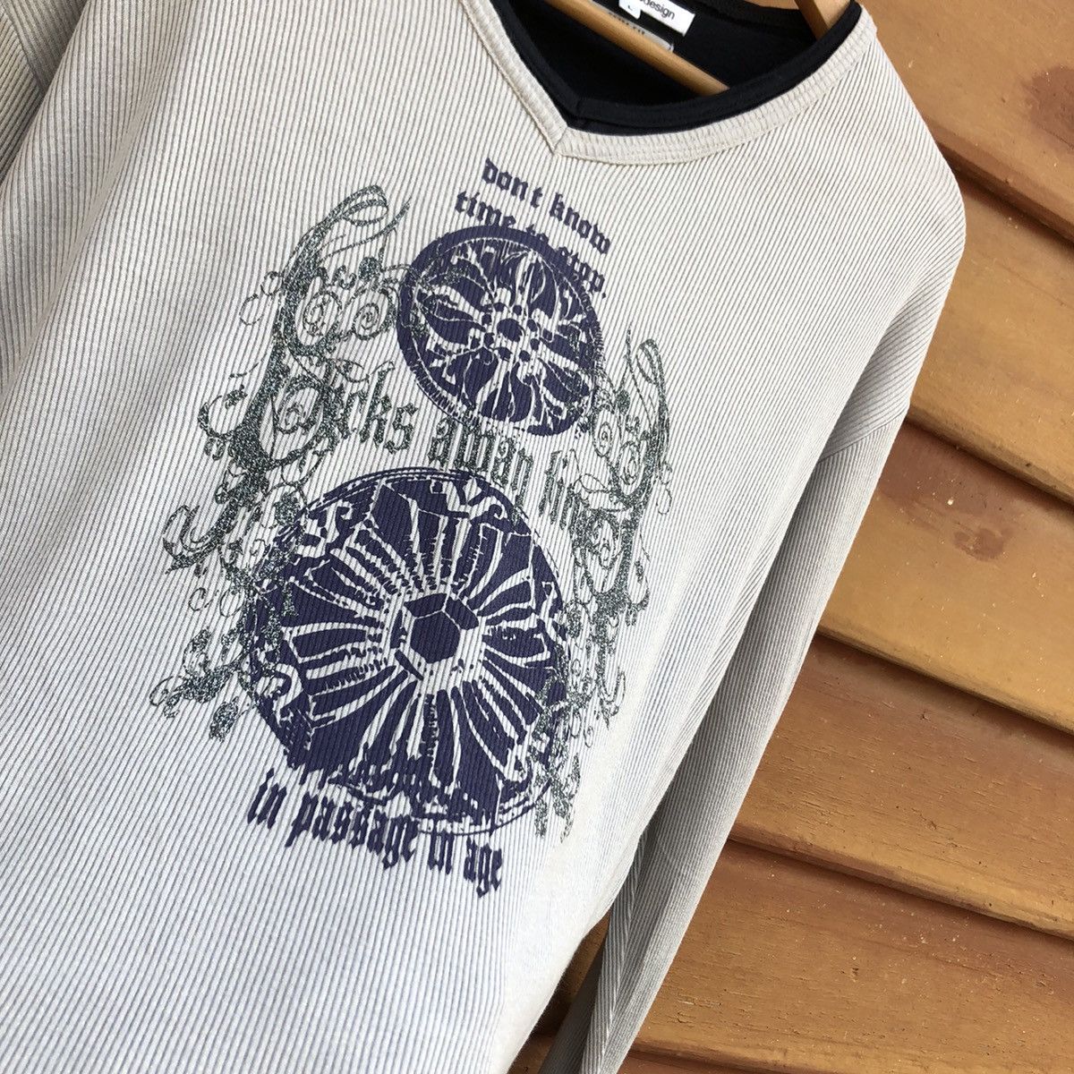 If Six Was Nine Semantic Design Poem Seditionaries Gothic Punk Long sleeve 🍒 Size US L / EU 52-54 / 3 - 4 Thumbnail