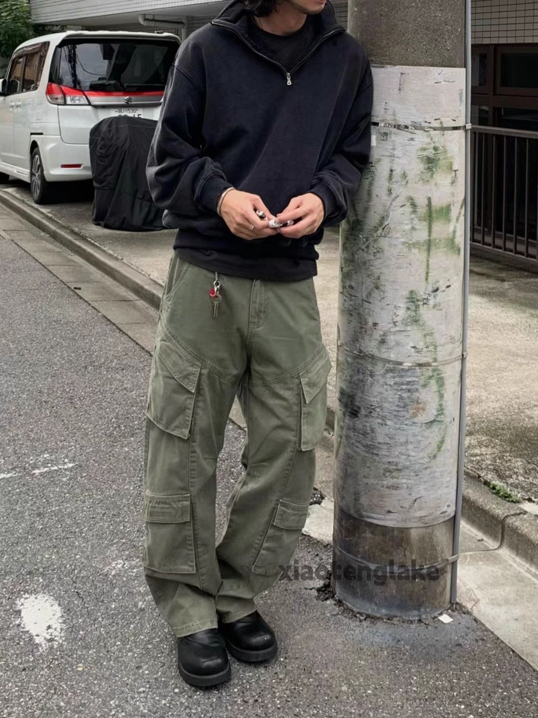Designer Unisex military outdoor tactical cargo loose baggy pants Size US 32 / EU 48 - 6 Thumbnail