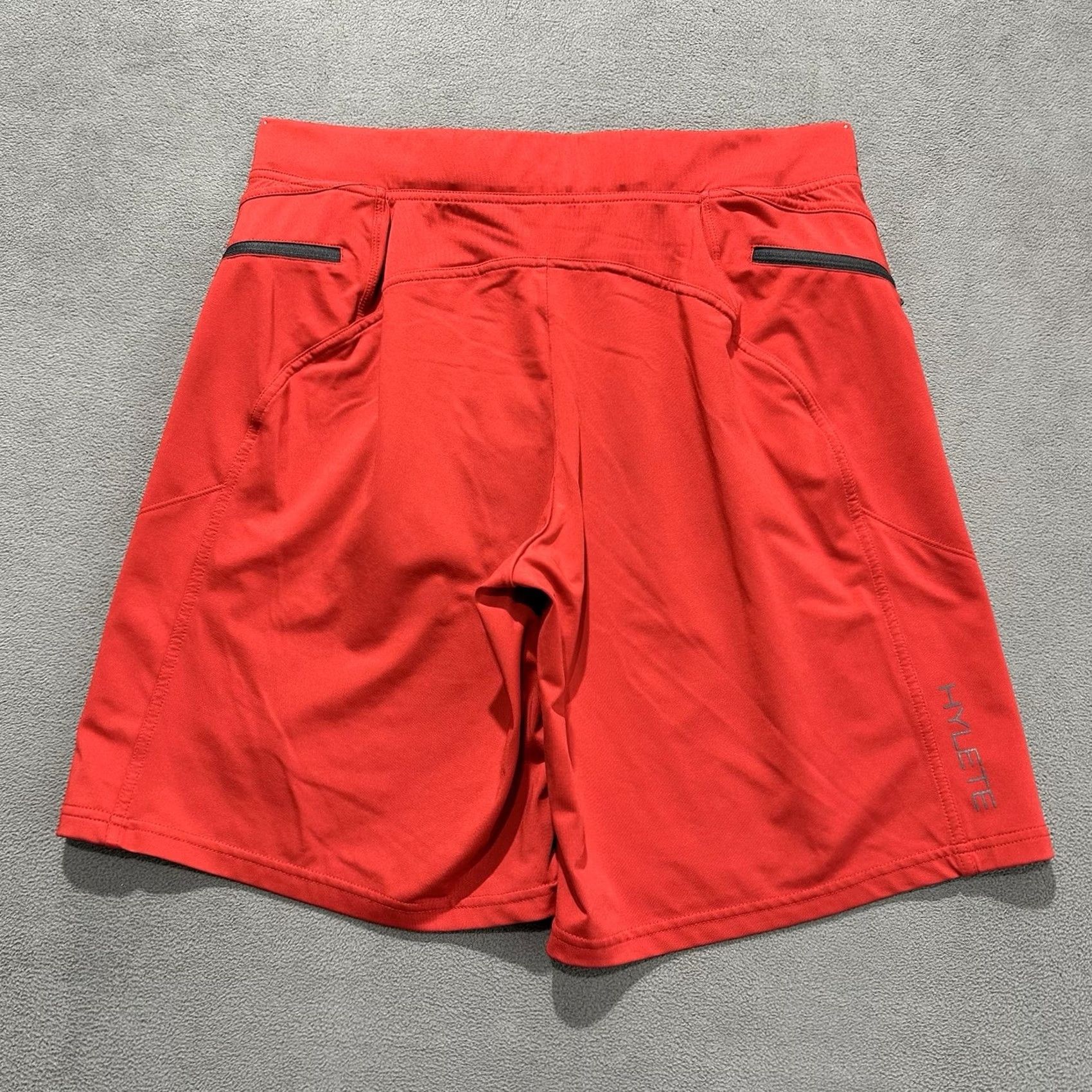Vintage HYLETE Shorts Mens Medium Red Stretch Performance Drawstring FAIR Size US 31 - 3 Thumbnail
