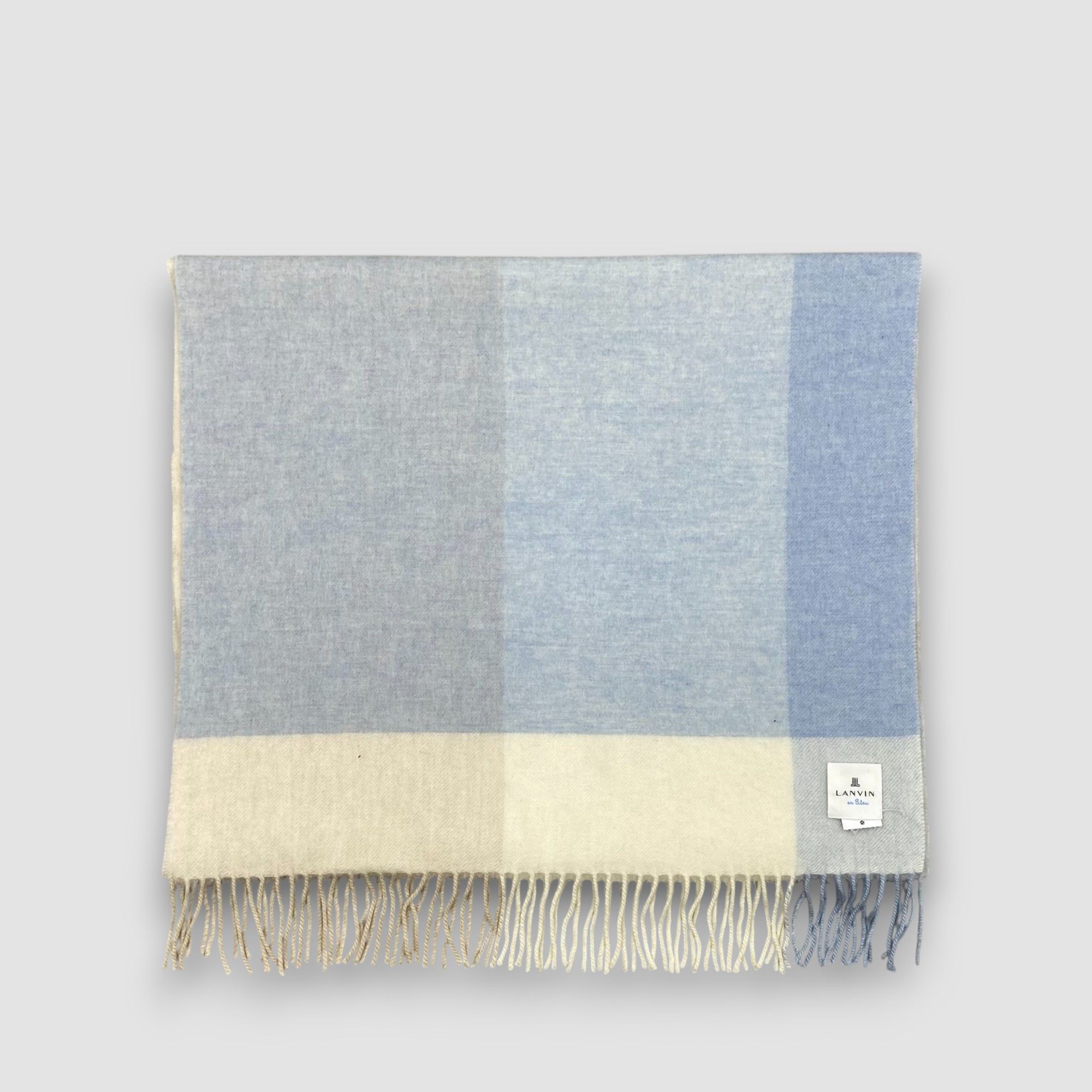 Lanvin Vintage Lanvin Scarf Muffler Wool Cashmere Plaid Scarves Size ONE SIZE - 2 Thumbnail