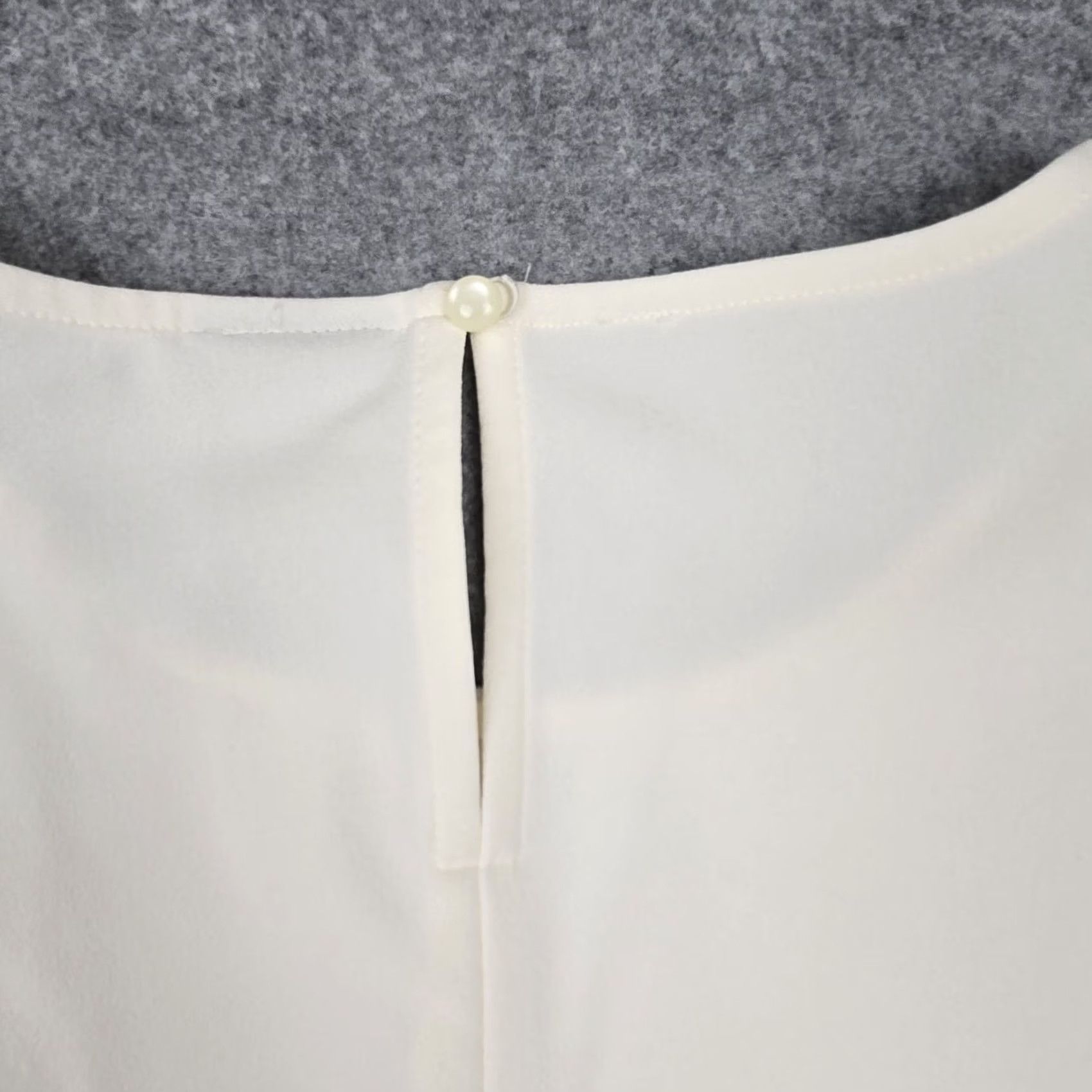 Worthington Worthington Blouse Womens M White Ruffle Flutter Sleeve Top Workwear Size M / US 6-8 / IT 42-44 - 6 Thumbnail