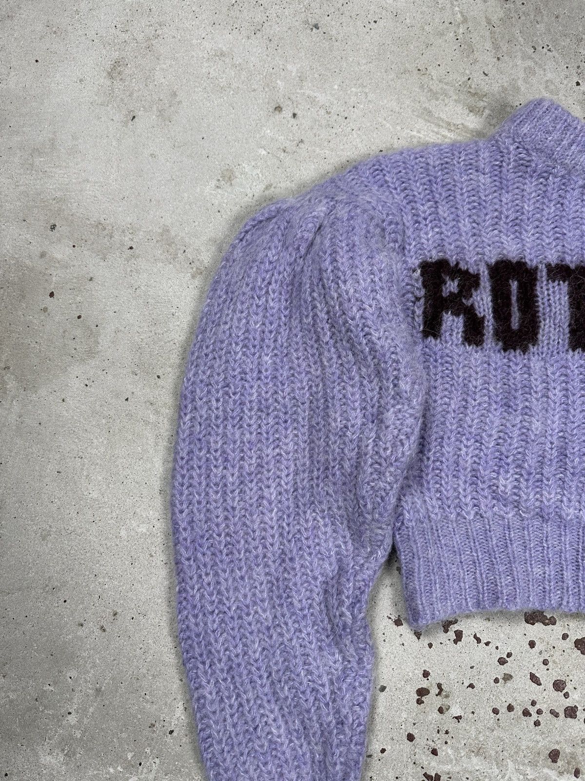 Designer × ROTATE Rotate Birger Christensen Knit Wool Big Logo Cropped Jumper Size S / US 4 / IT 40 - 5 Thumbnail