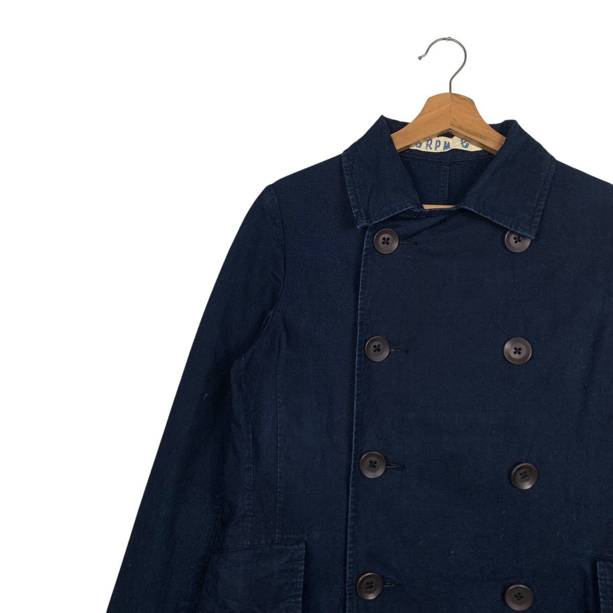 45rpm ☀️45RPM double breasted navy cotton jacket Size US S / EU 44-46 / 1 - 8 Thumbnail