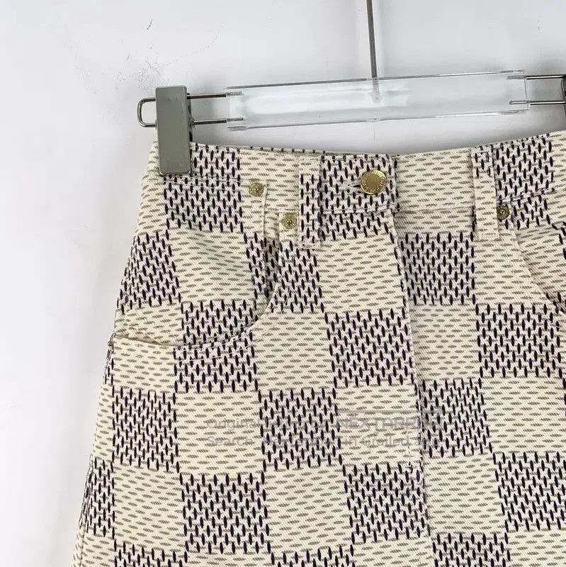 Other Louis Vuitton Colorblock Cotton Mini Skirt . Size 22" - 2 Thumbnail