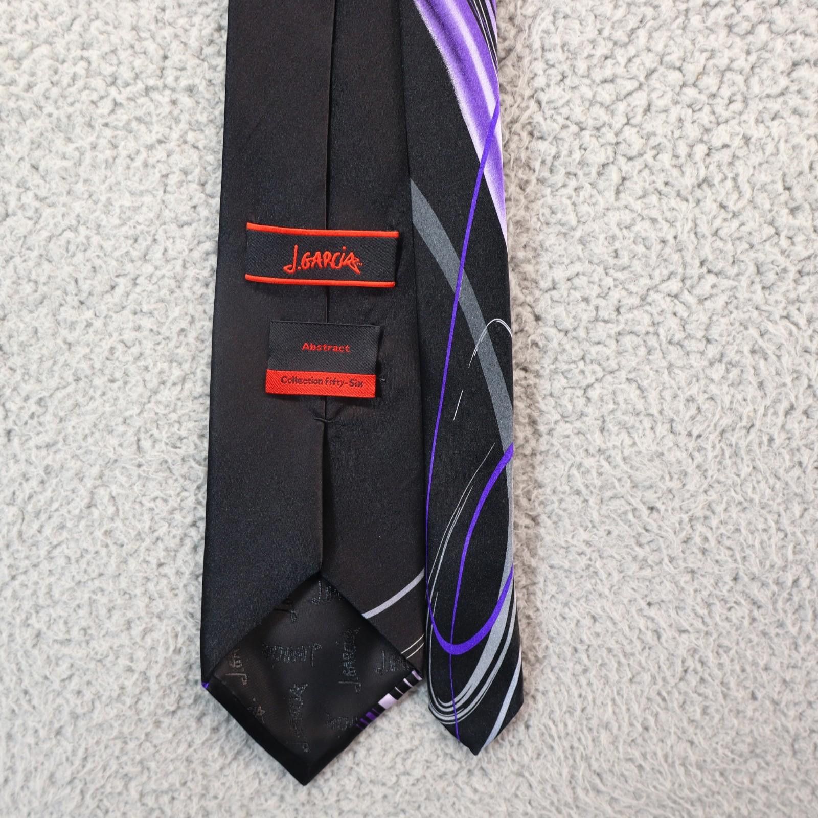 Other J Garcia Necktie Silk Black Abstract Limited Collection 56 Size ONE SIZE - 4 Thumbnail