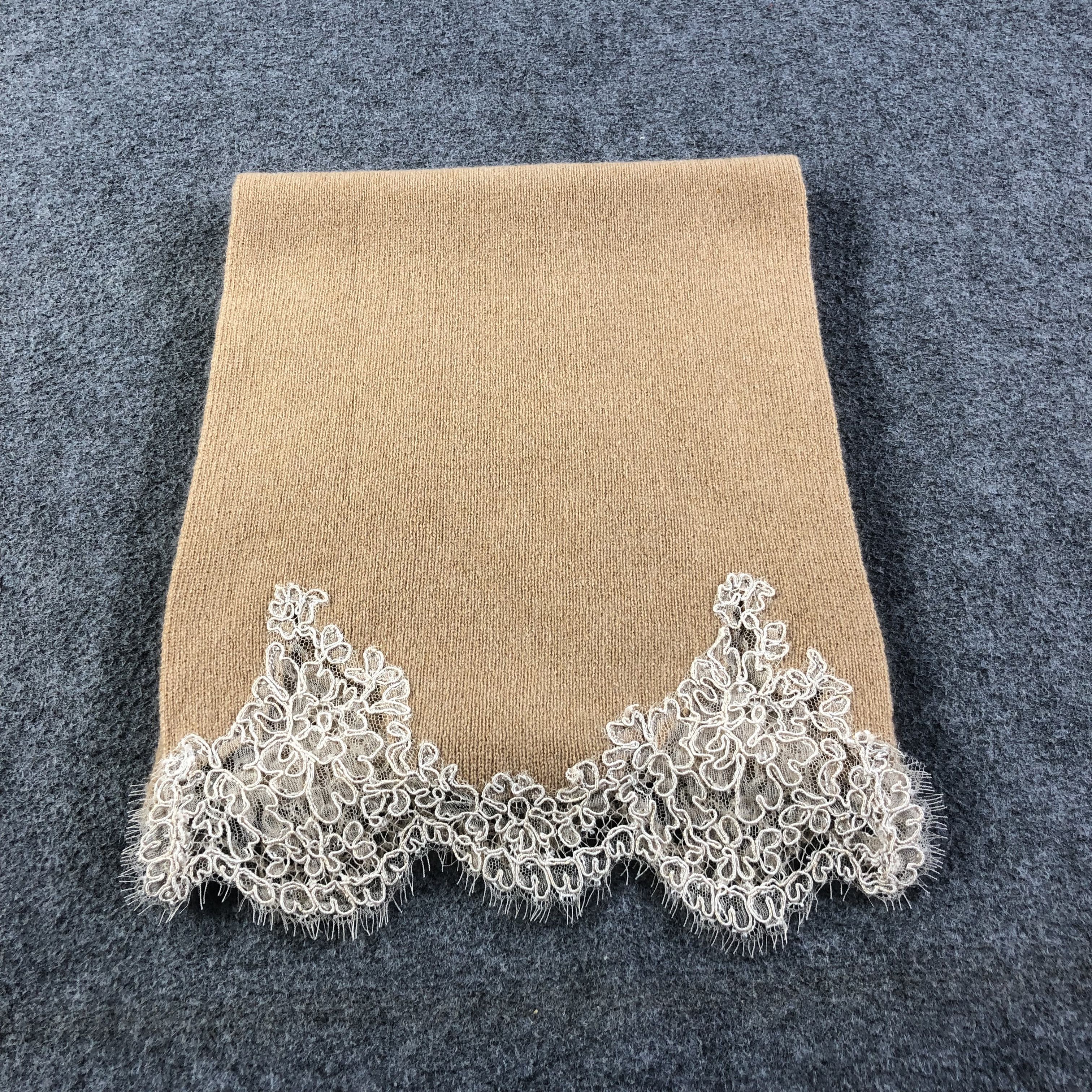 Vintage Valeria Zaccarelli Italia Cashmere Scarf Muffler V1129 Size ONE SIZE - 2 Thumbnail
