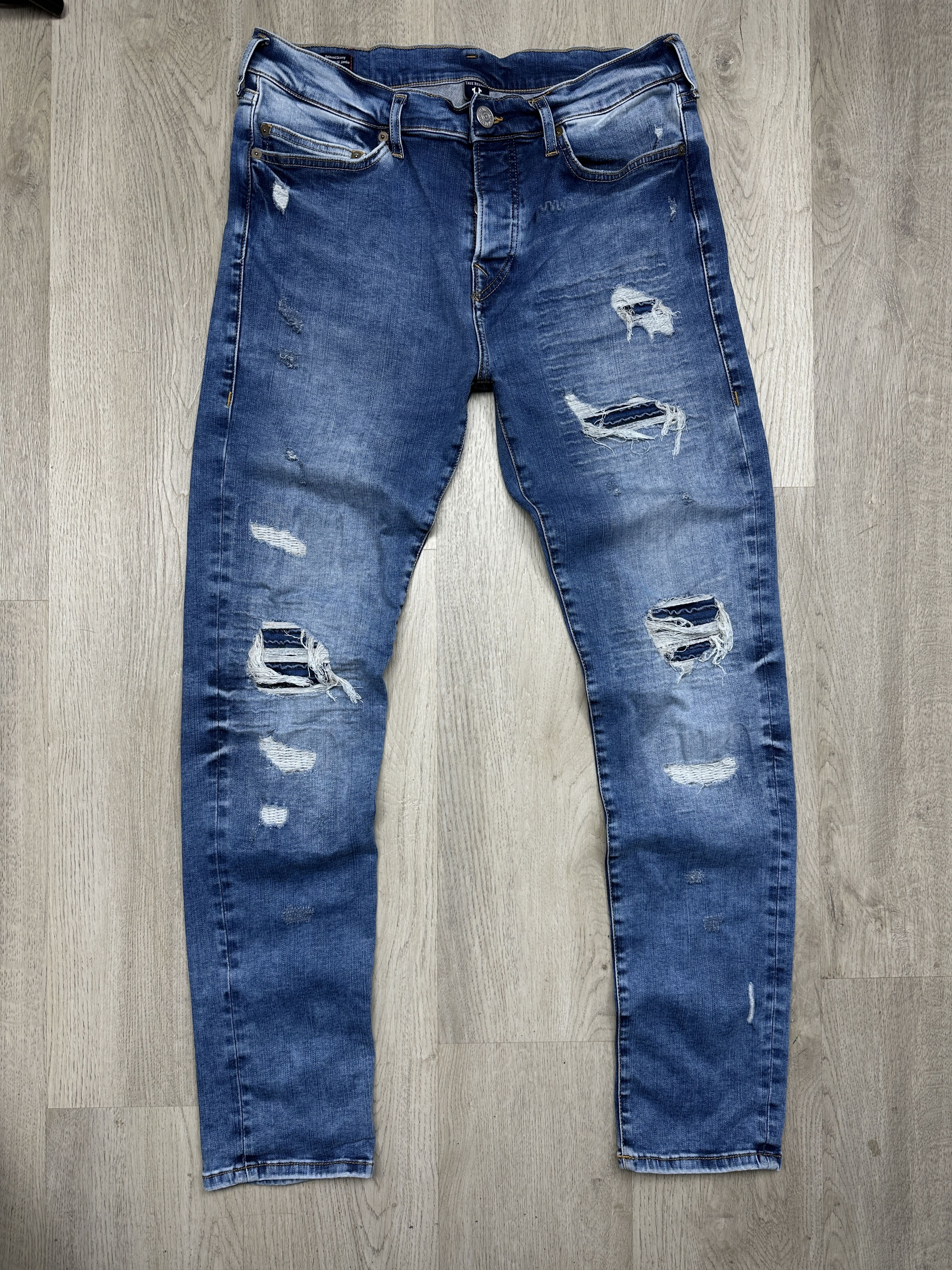 True Religion True Religion Mens Distressed Denim Pants Jeans Size US 34 / EU 50 - 4 Thumbnail