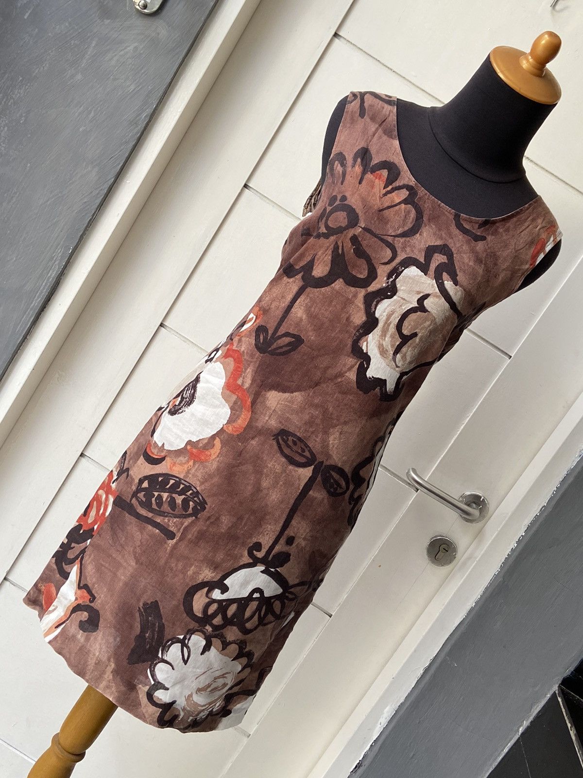 Max Mara MAX MARA Motive Brown Dress Size XS / US 0-2 / IT 36-38 - 3 Thumbnail
