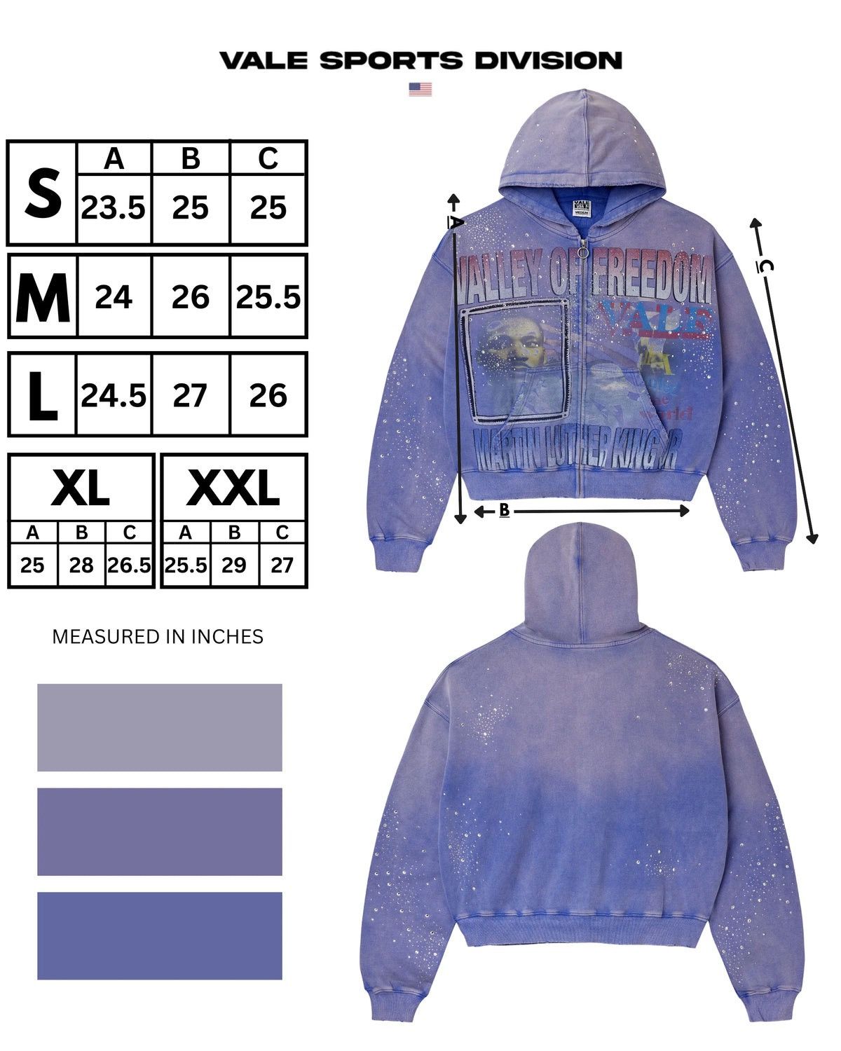 Vale Vale Freedom Blue Zip Up Size US S / EU 44-46 / 1 - 6 Thumbnail