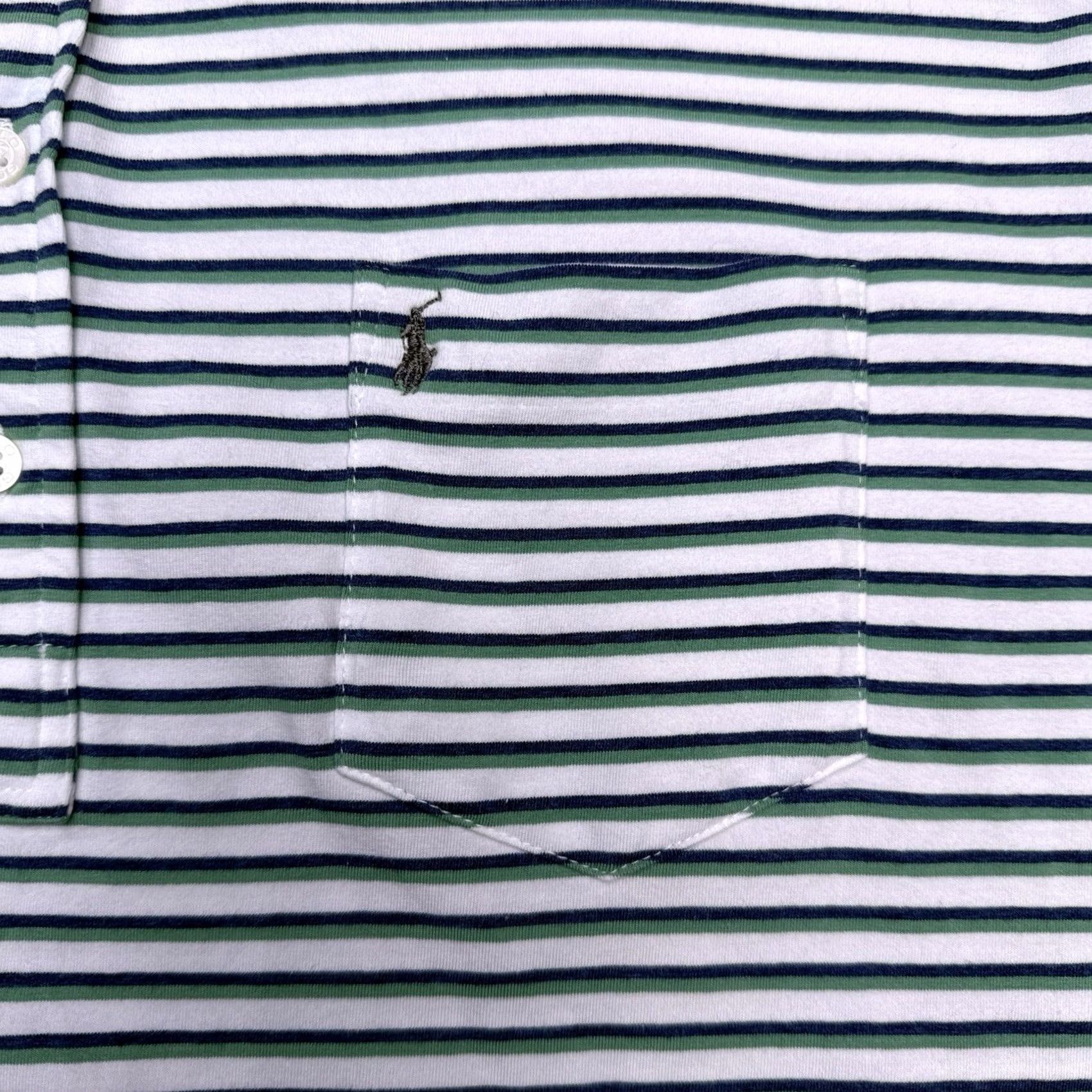 Ralph Lauren Polo Golf Ralph Lauren Stretch Lisle Shirt Mens Large Green Striped New Size US L / EU 52-54 / 3 - 6 Thumbnail
