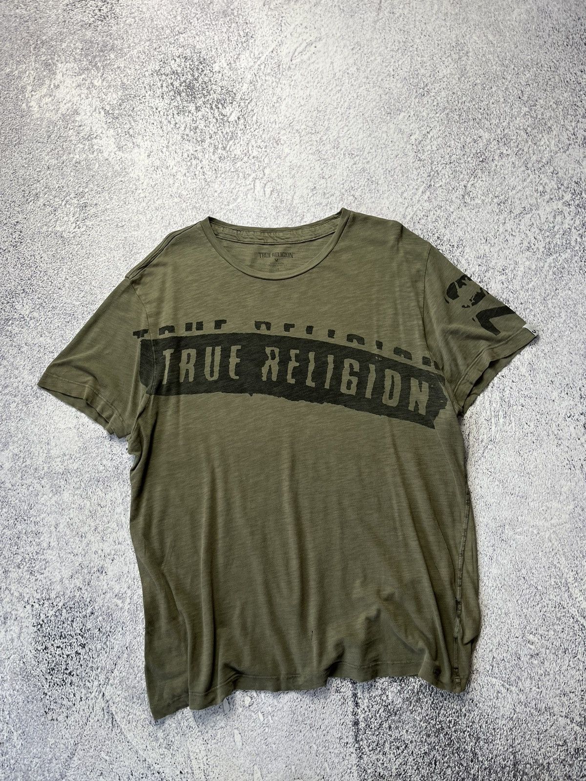Japanese Brand Mens Vintage Distressed True Religion T-shirt Rare Y2K tee Size US L / EU 52-54 / 3 - 24 Thumbnail