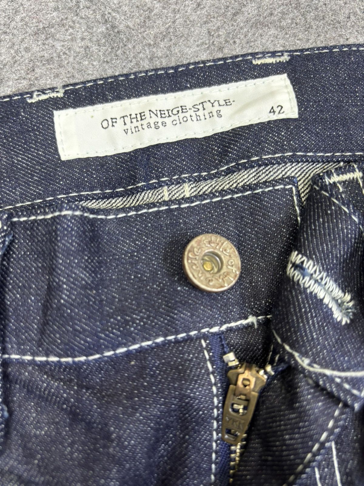 Japanese Brand 💥Flare💥Insane Style Of The Niege Raw Fades Denim K19 Size US 32 / EU 48 - 7 Thumbnail