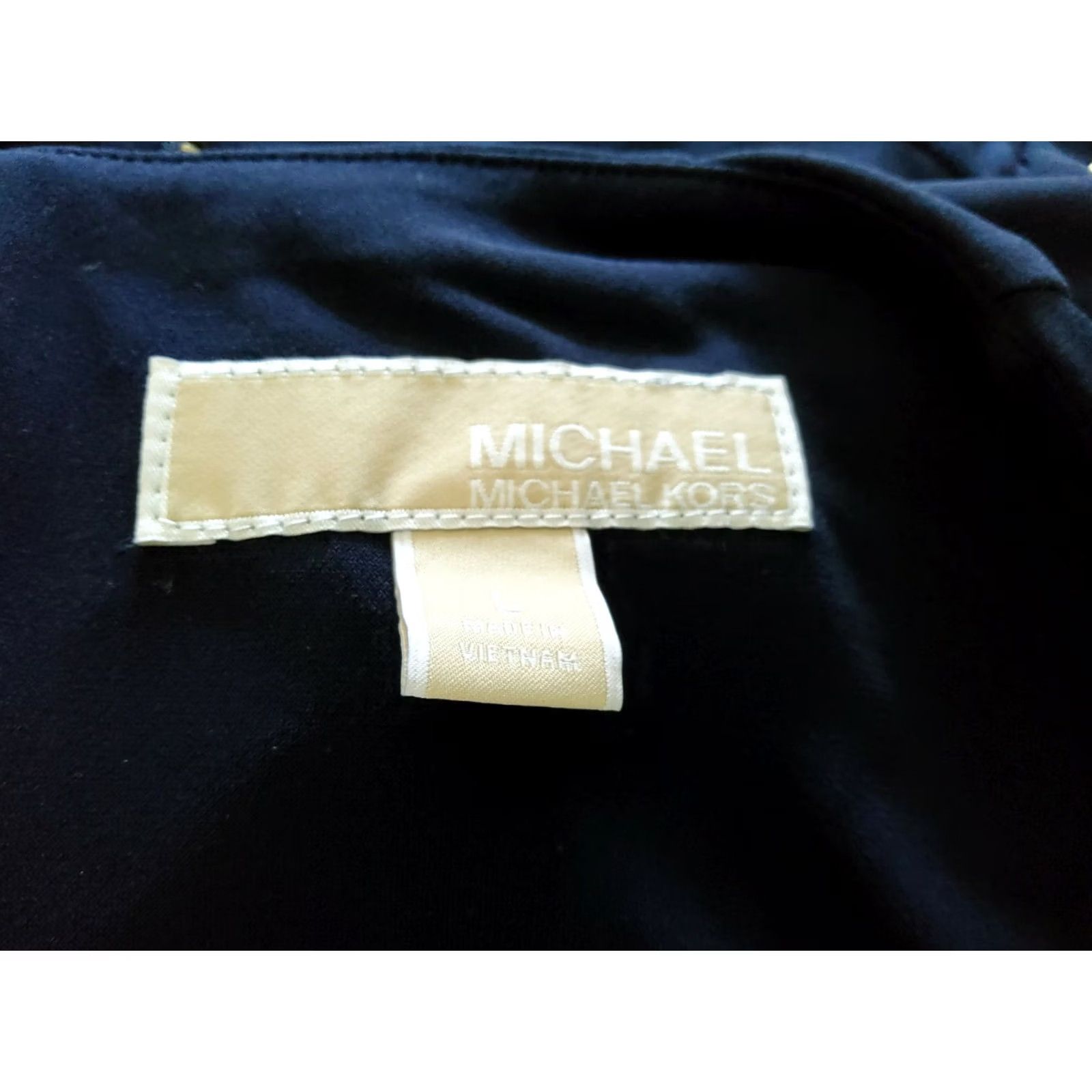 Michael Kors Michael Kors Women’s Studded Sleeveless Dress Navy Size L Size L / US 10 / IT 46 - 6 Thumbnail