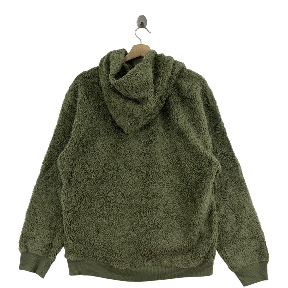 ABAHOUSE ABAHOUSE Japanese Brand Deep Pile Sherpa Plain Khaki Hoodie Size US L / EU 52-54 / 3 - 4 Thumbnail