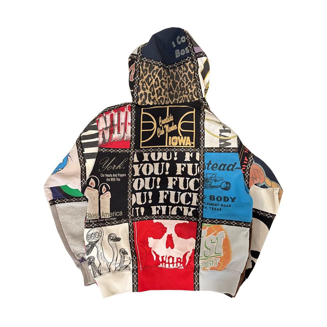 Number (N)ine × Supreme Supreme x Number Nine Patchwork Hoodie