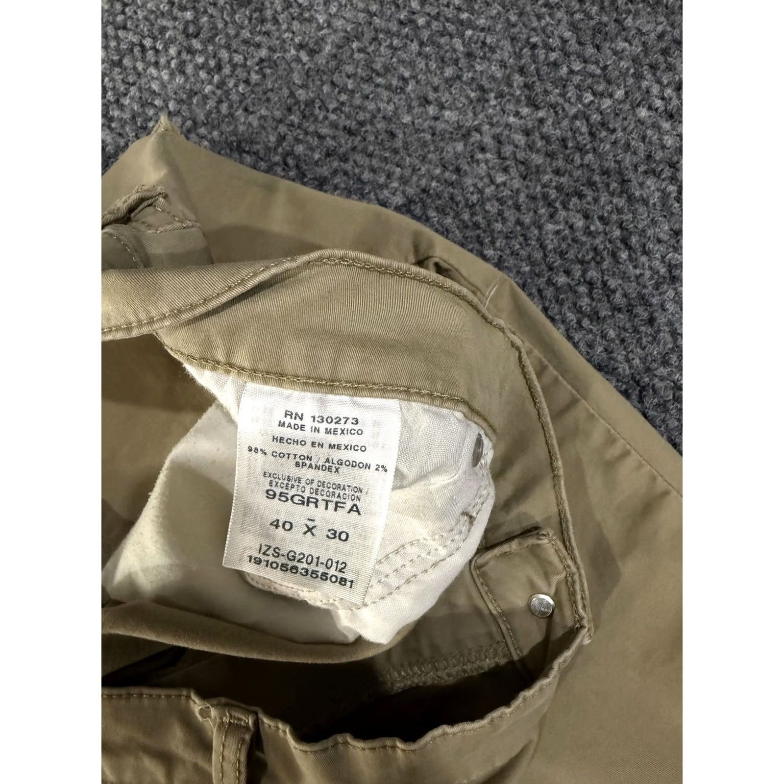 Wrangler Wrangler Pants Mens 40x30 Beige Straight Fit Flex Stretch Chino 5 Pocket Casual Size US 40 / EU 56 - 7 Thumbnail