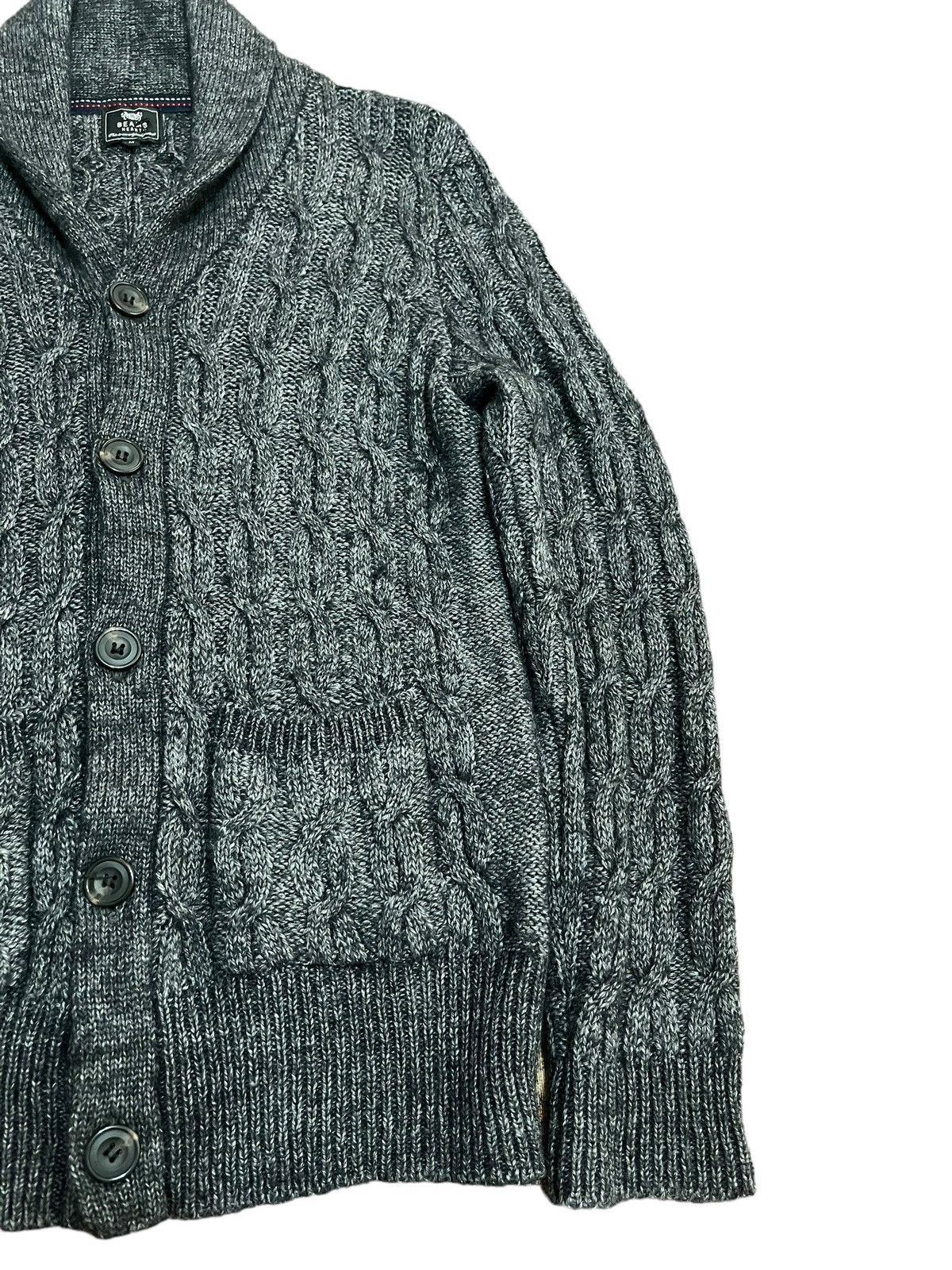 Beams Plus × Designer Vintage Beams Cable Knit Cardigan Jacket Size US M / EU 48-50 / 2 - 4 Thumbnail