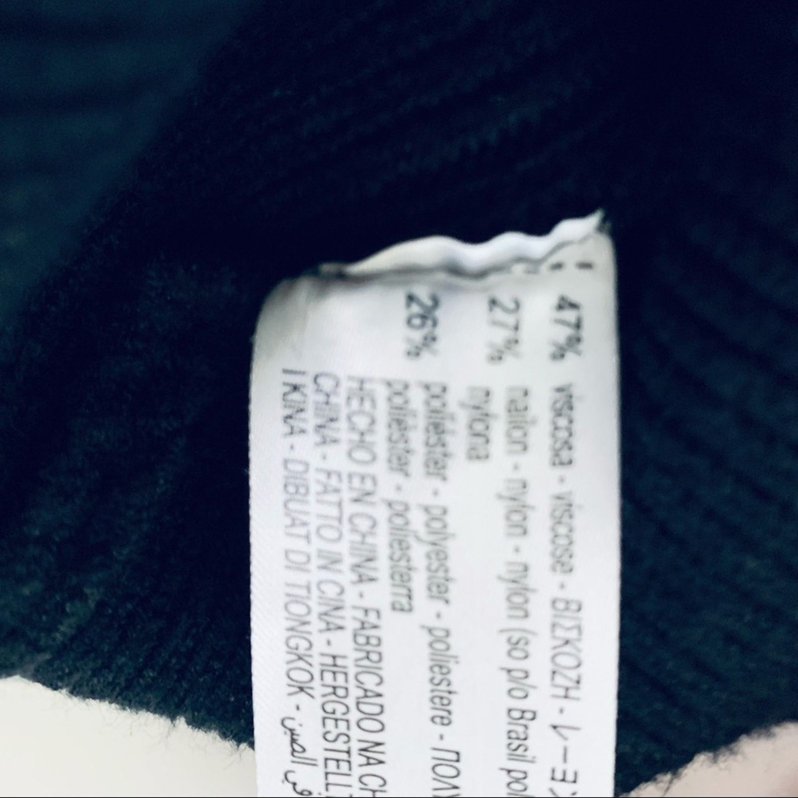 Zara ZARA Black Ribbed Turtleneck Sweater with Tie Sleeves Size S / US 4 / IT 40 - 9 Thumbnail