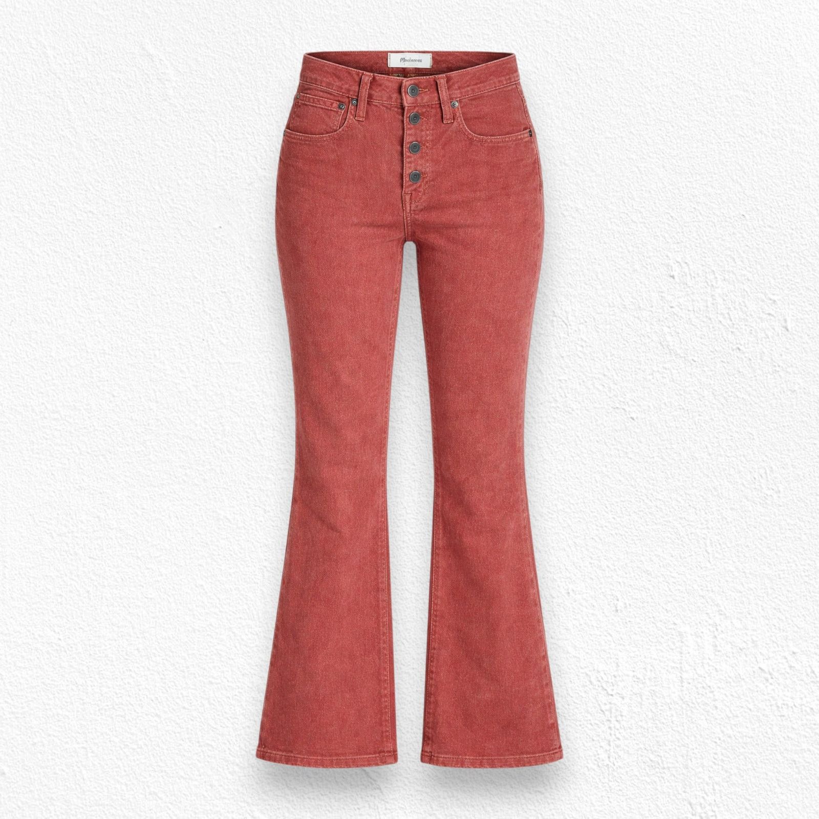 Madewell Madewell Terracotta Corduroy Cali Demi Boot Jeans Size 24 Size 24" / US 00 / IT 34 - 1 Thumbnail