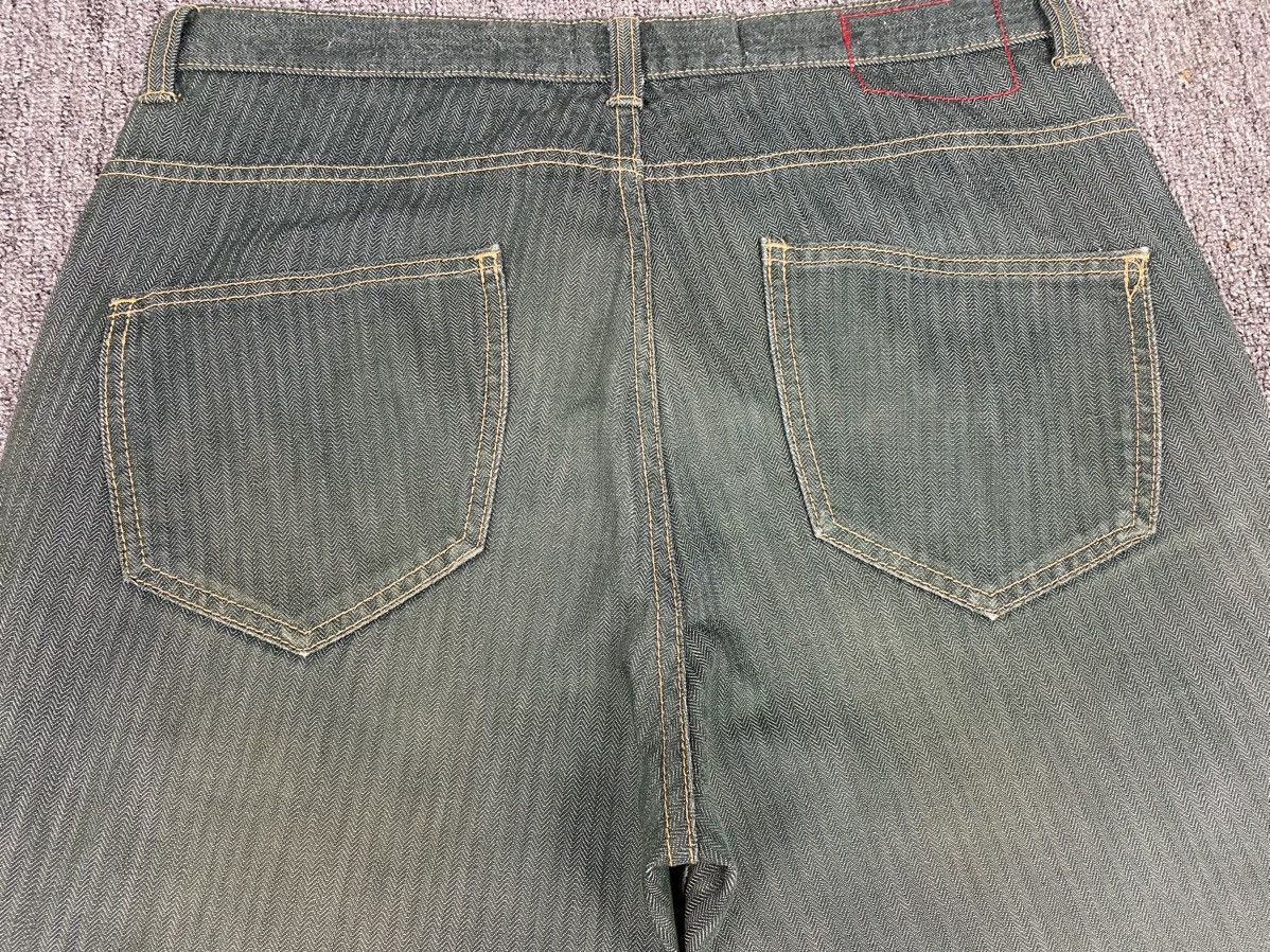 Japanese Brand Two Way Flare Herringbone Jeans Size US 32 / EU 48 - 13 Thumbnail