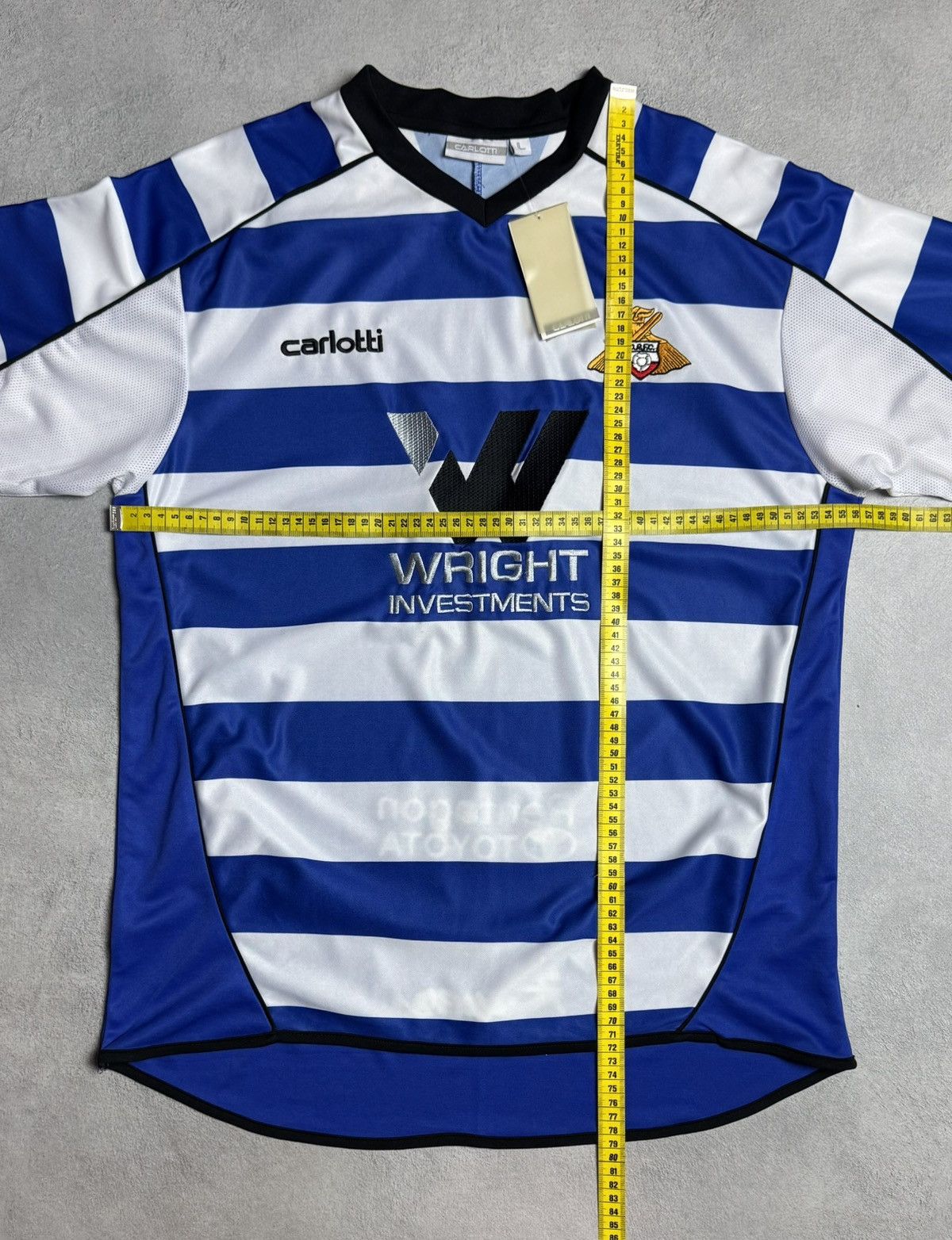 Vintage Doncaster Rovers 2007 2008 Away Shirt Soccer Jersey Carlotti Size US L / EU 52-54 / 3 - 16 Thumbnail