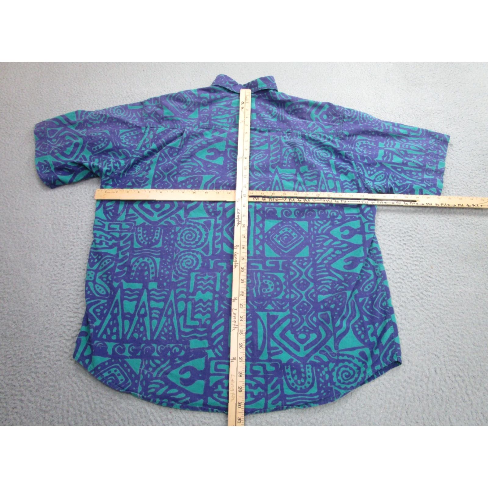 Vintage VINTAGE Back East Hawaiian Shirt Mens XL Purple Blue Aloha Tiki Camp Santa Barbara 90s Shirt Adult XL Purple Hawaiian Beach Mens Size US XL / EU 56 / 4 - 5 Thumbnail