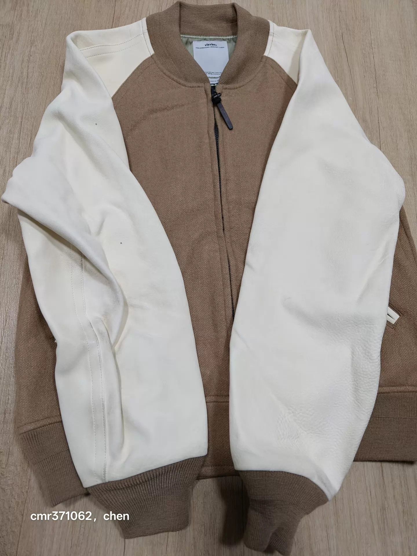 Visvim visvim 17aw varsity jacket camel 2 white sleeve 95new Size US M / EU 48-50 / 2 - 3 Thumbnail
