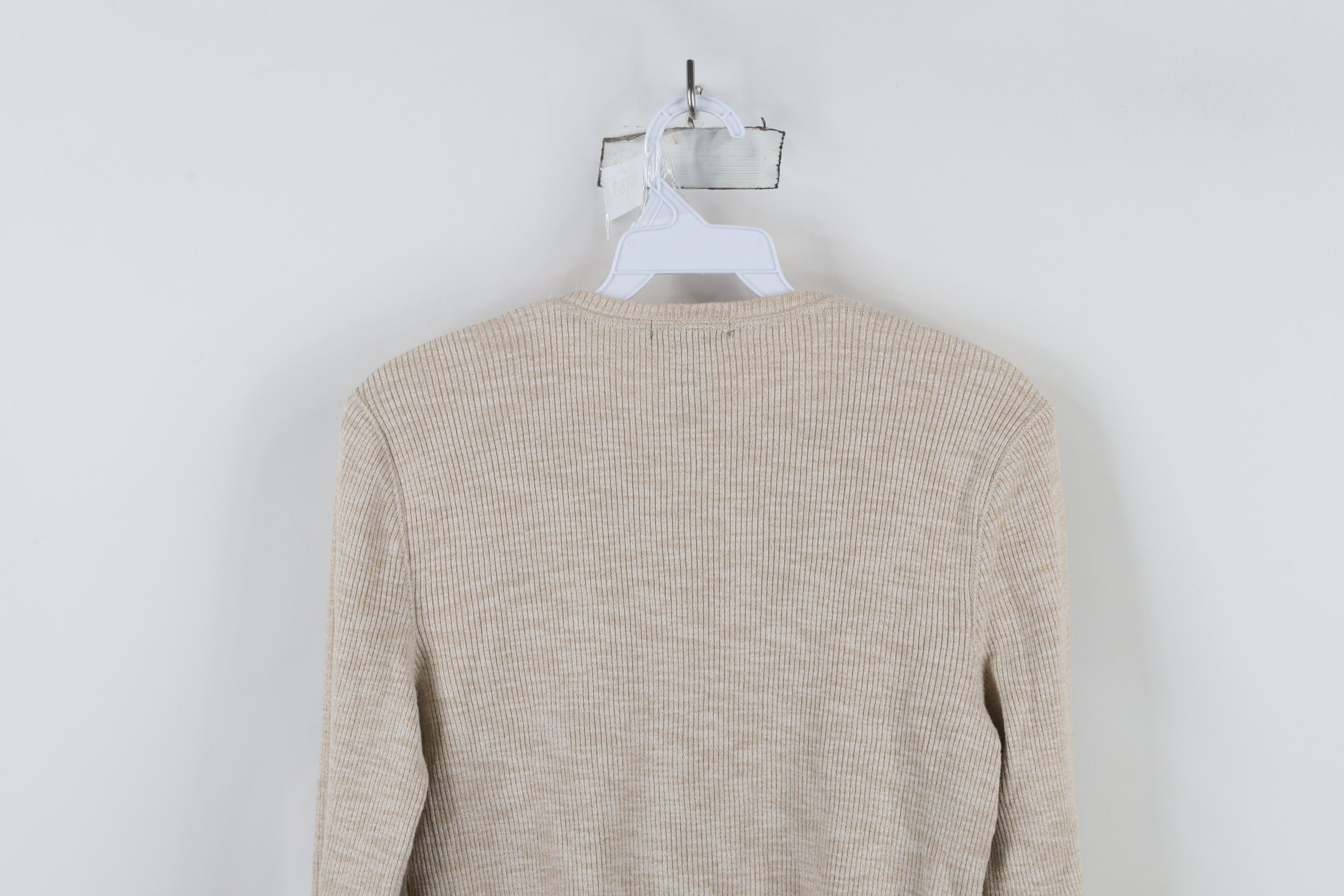 Ralph Lauren × Vintage Vintage 90s Y2K Ralph Lauren Thermal Ribbed Knit T-Shirt Size L / US 10 / IT 46 - 10 Thumbnail