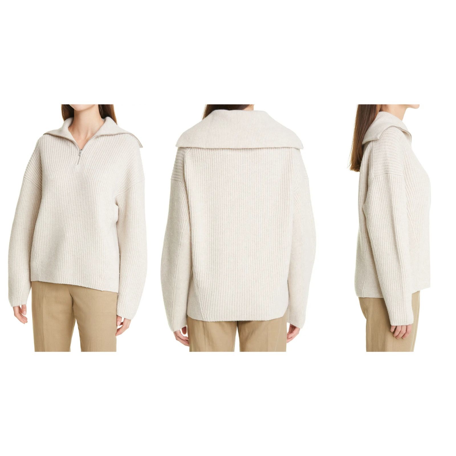 Vince Vince Ribbed Half Zip Sweater Size Medium Size M / US 6-8 / IT 42-44 - 12 Thumbnail