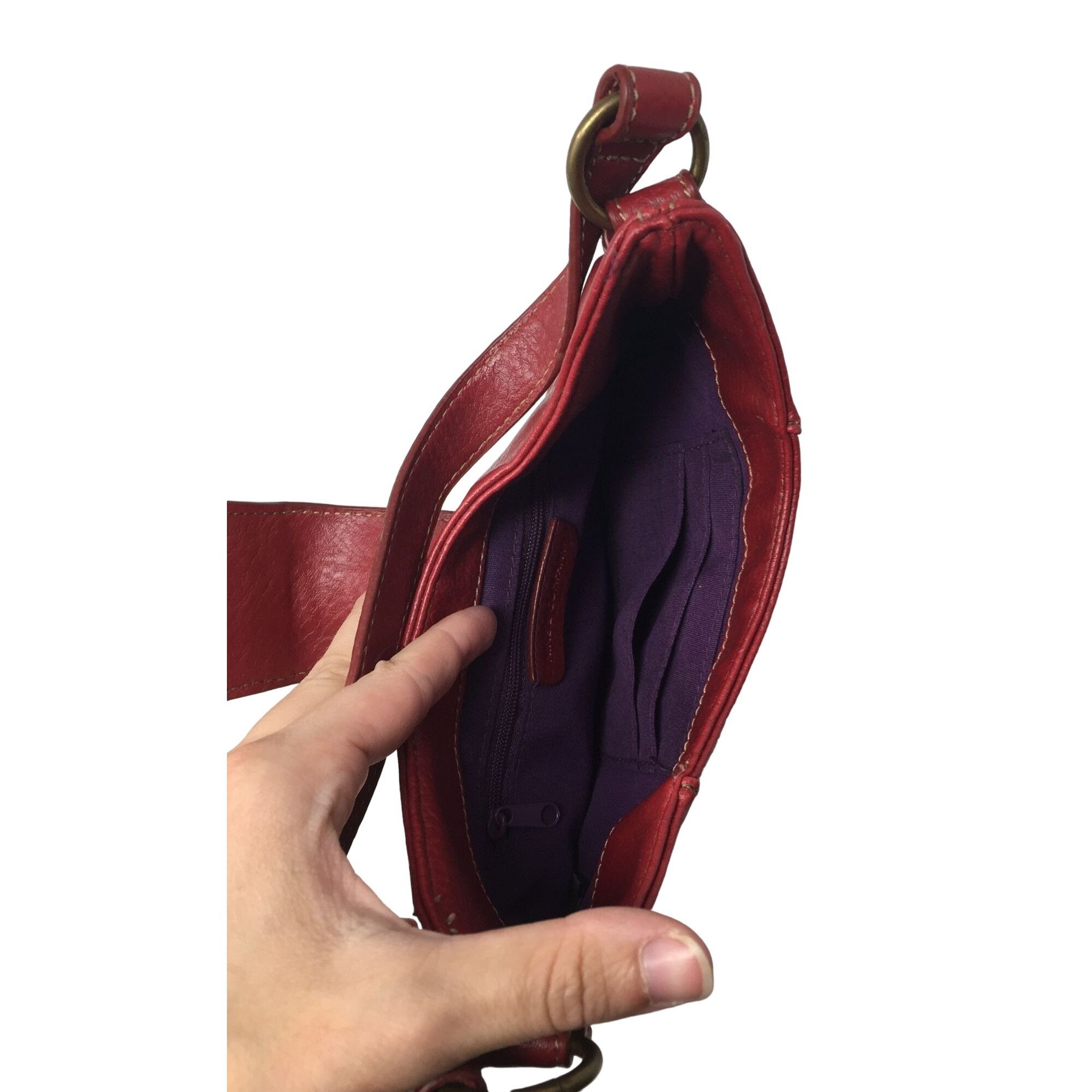 Other Nine & Company Womens Red/Purple Purse with Magnetic Closure Size ONE SIZE - 9 Thumbnail