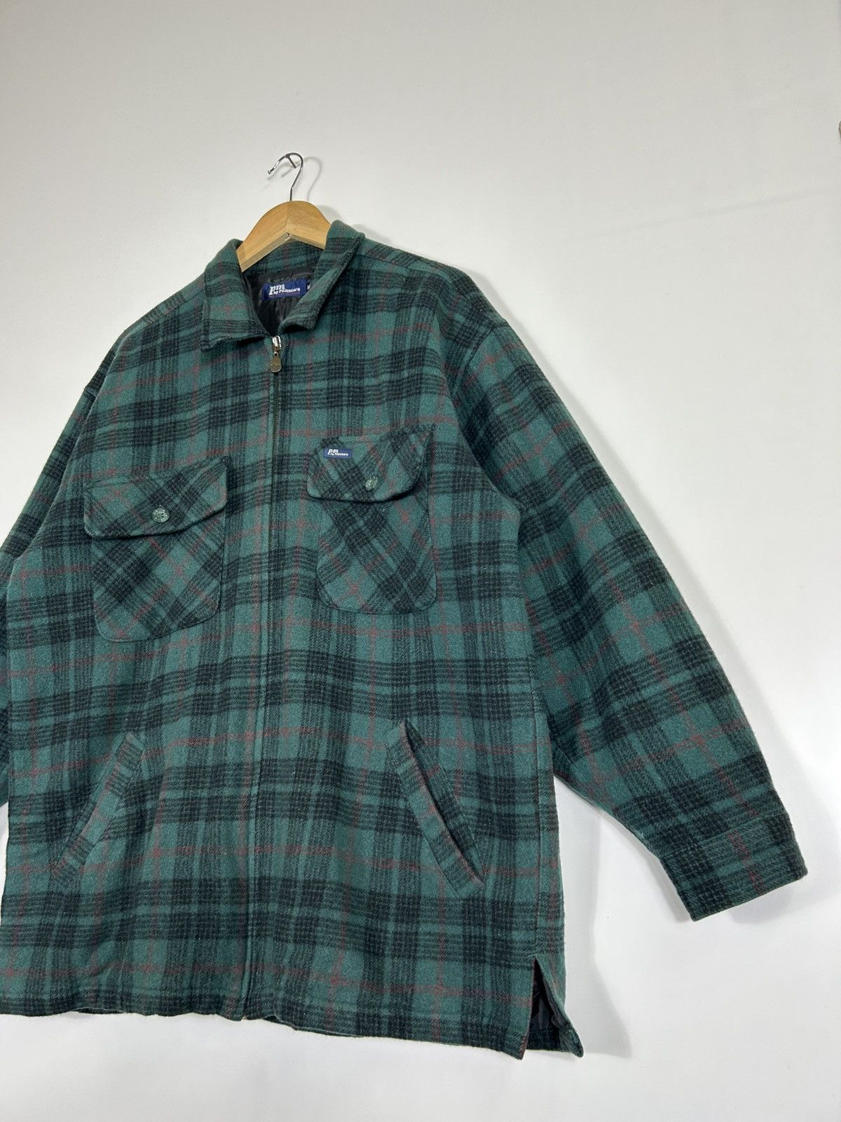 Flannel × PERSON'S × Vintage ⚡️Vintage Pm By Person’s Flannel Zipper Shirt Jacket Size US M / EU 48-50 / 2 - 3 Thumbnail